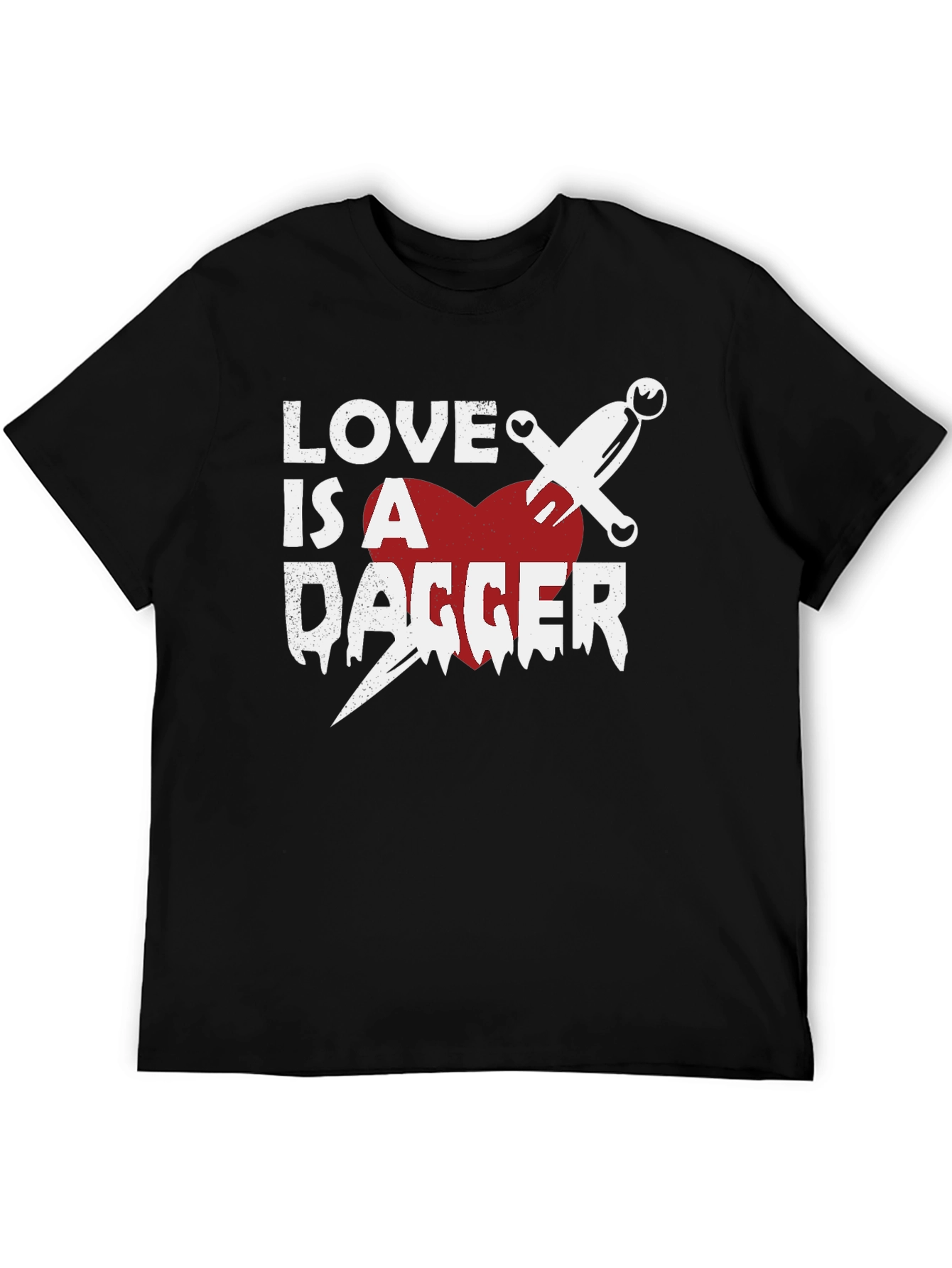 Black Love is a Dagger Graphic Tee view 5