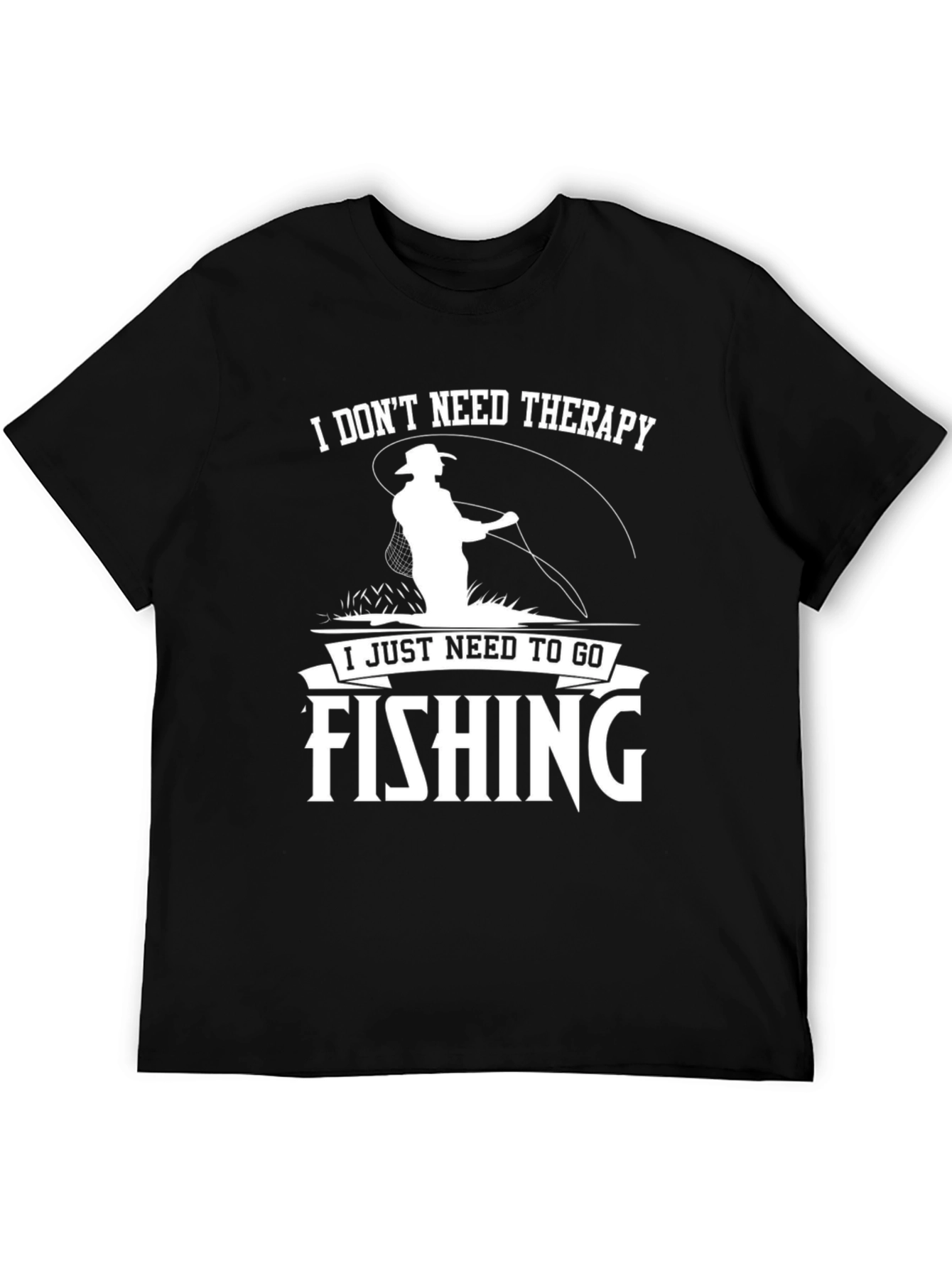 Fishing Therapy Graphic Tee - Men's Short Sleeve T-Shirt - 5