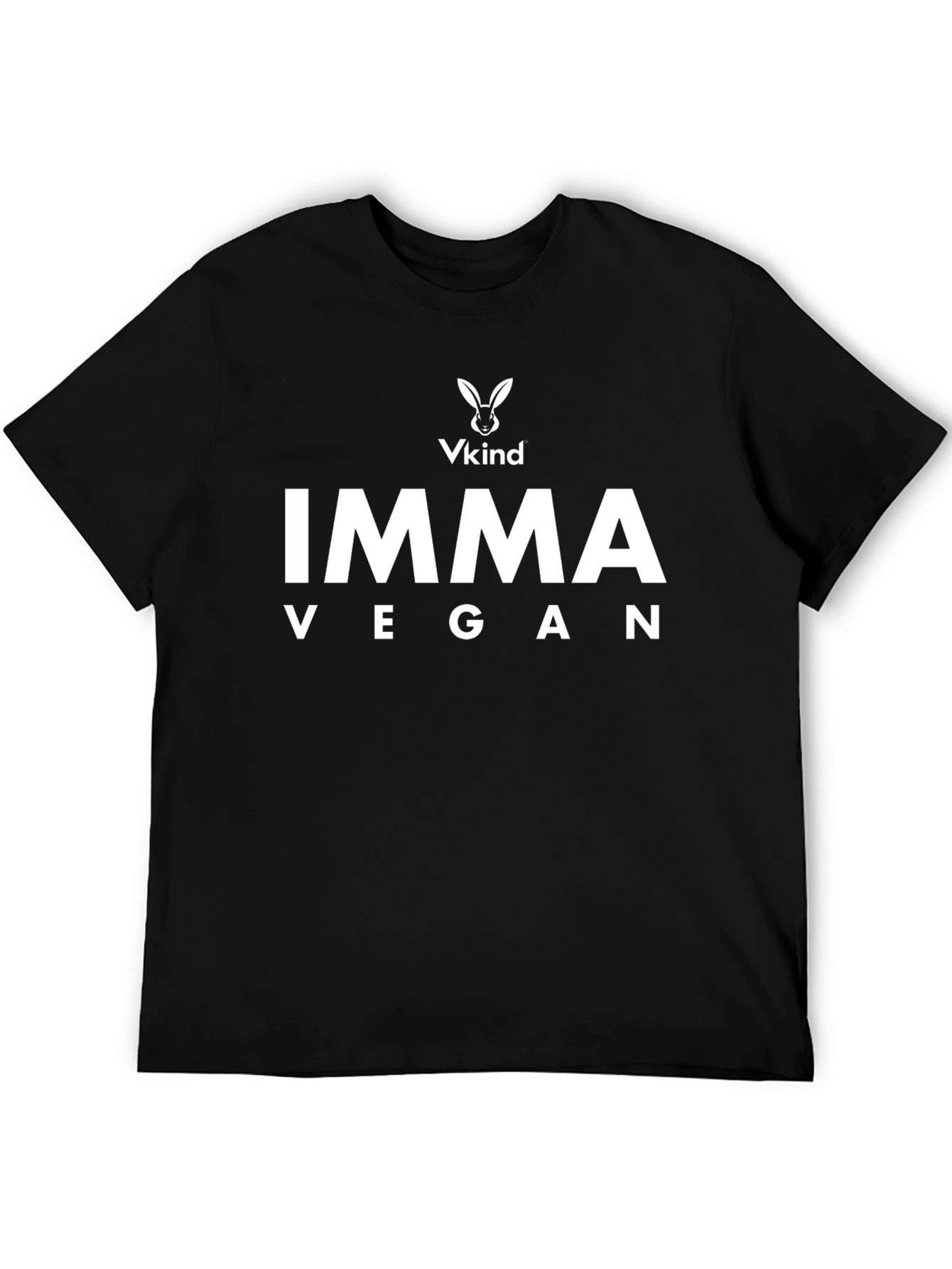 Black Imma Vegan Graphic Tee - VKind Black T-Shirt view 5