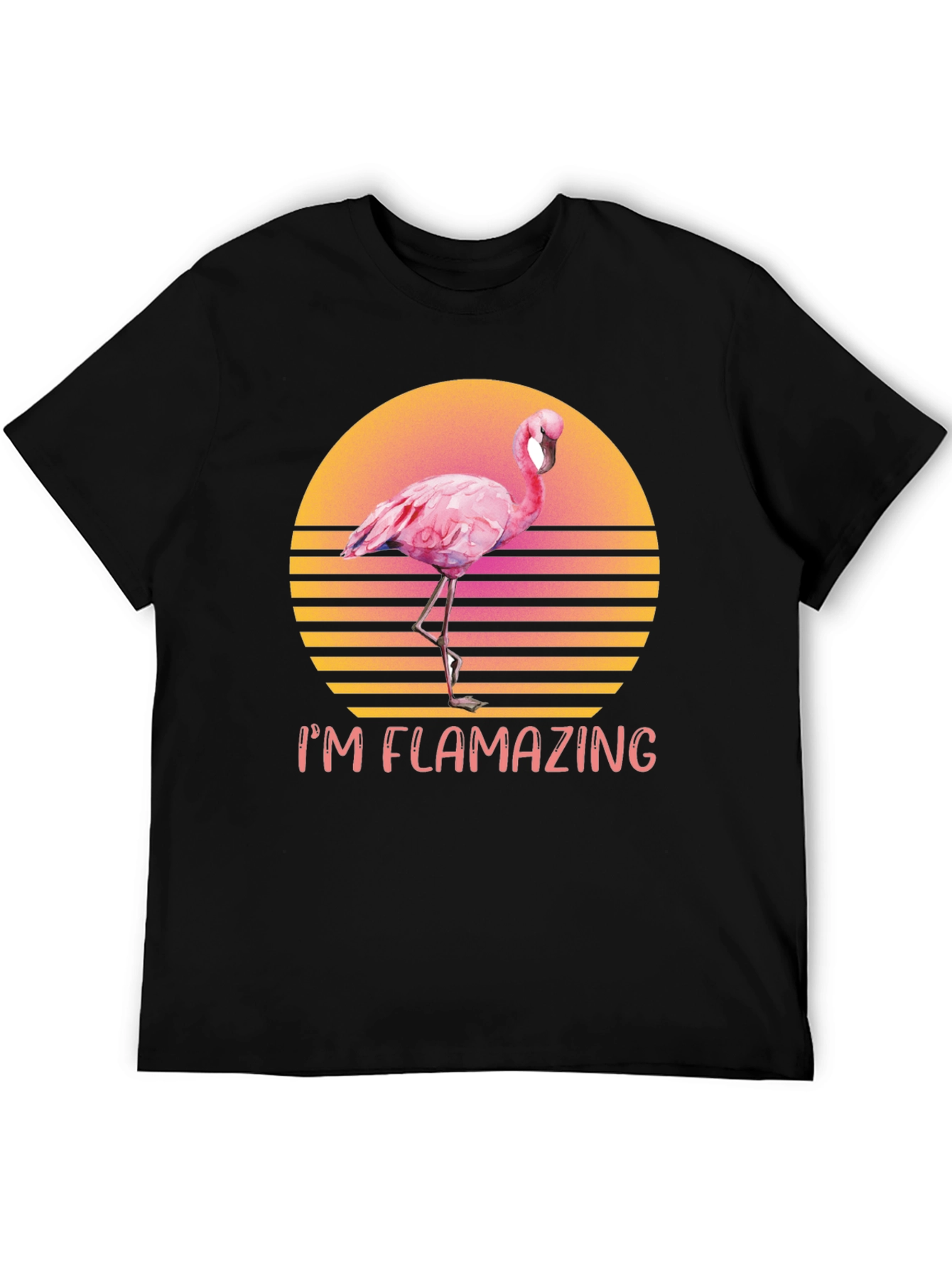 I'm Flamazing T-Shirt - Retro Flamingo Design - 5