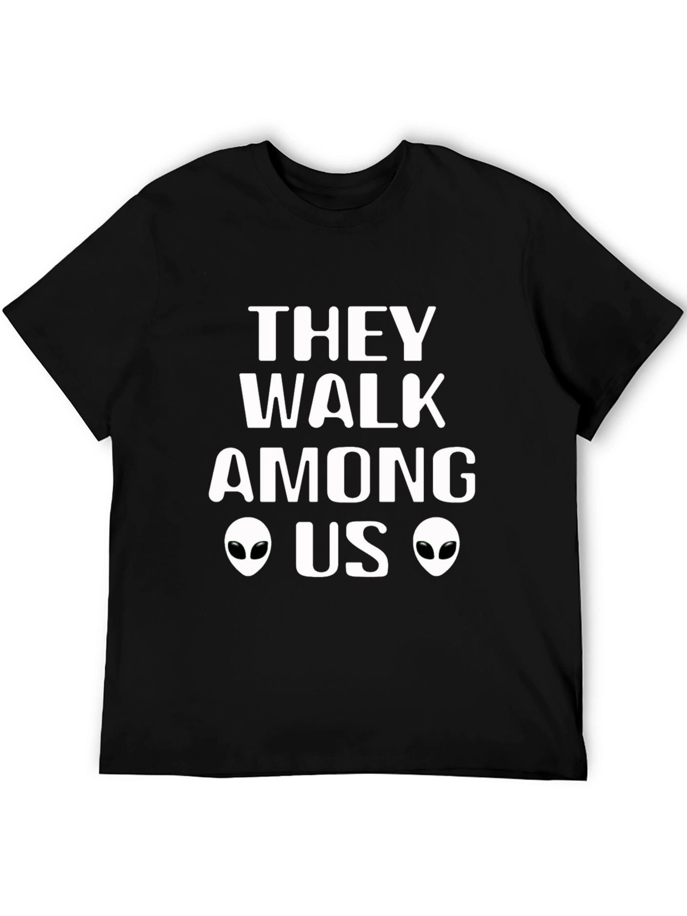 Black They Walk Among Us Graphic T-Shirt view 5