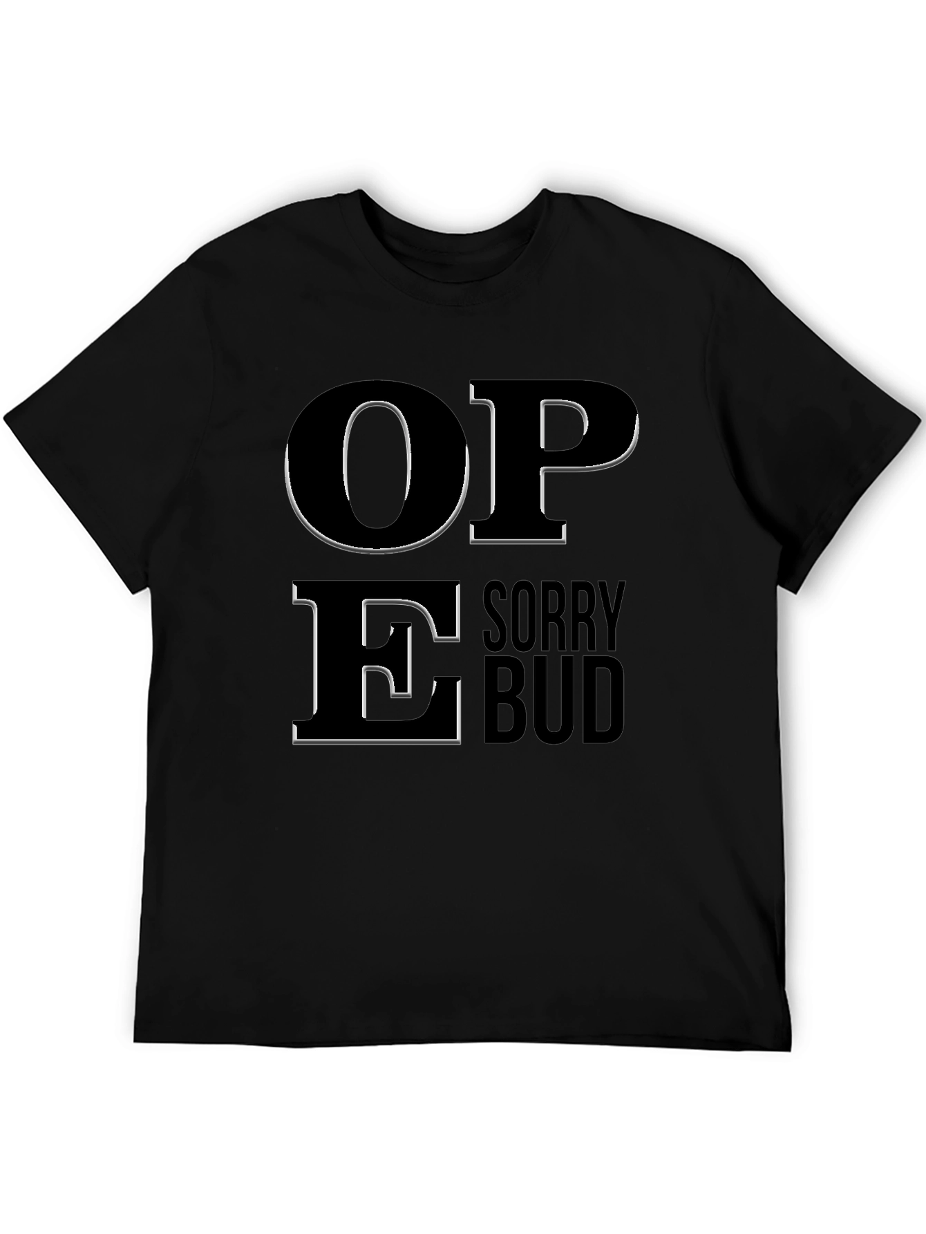 Black Sorry Bud Graphic T-Shirt view 5