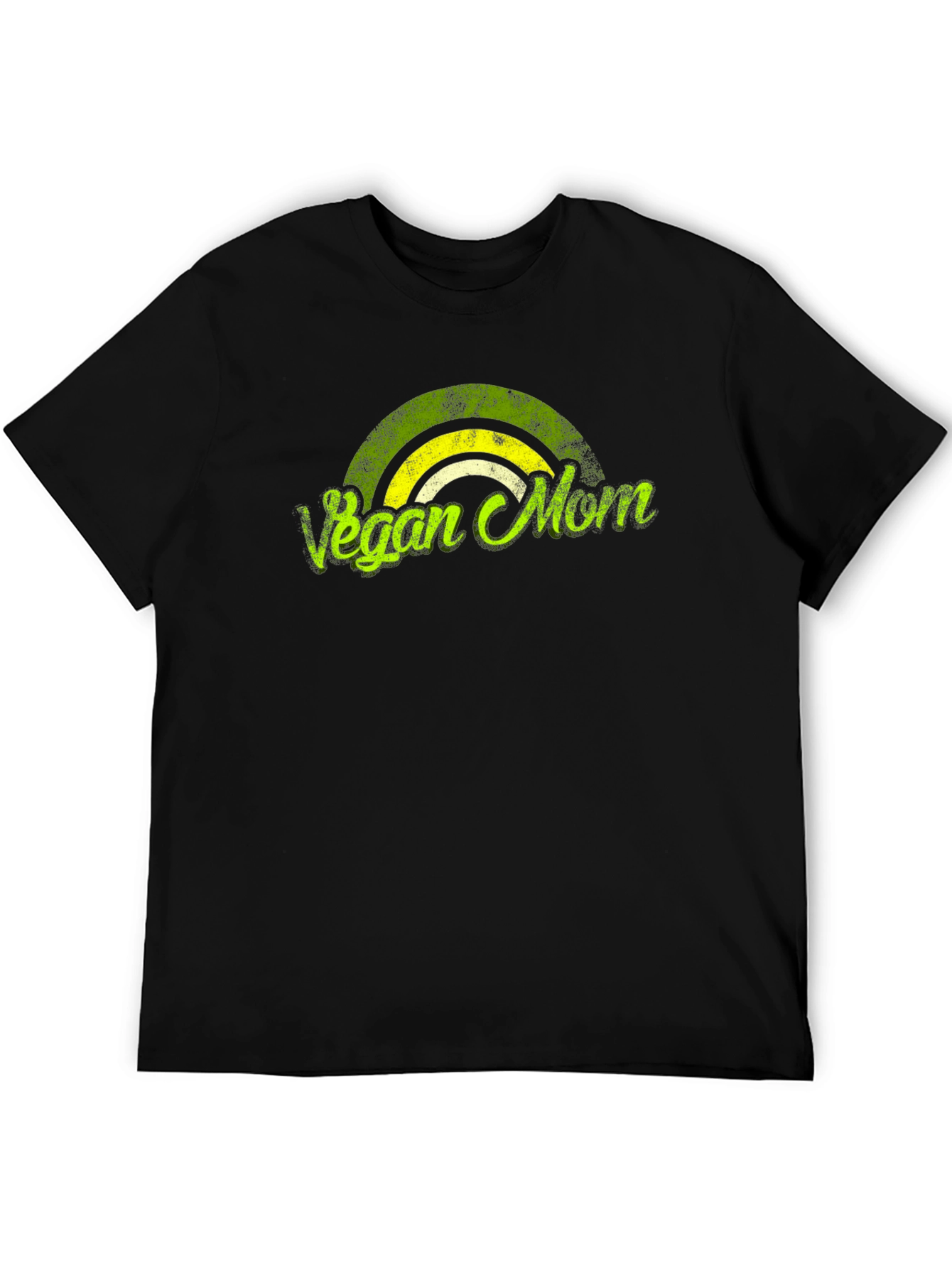Black Vegan Mom T-Shirt Black Graphic Tee view 5