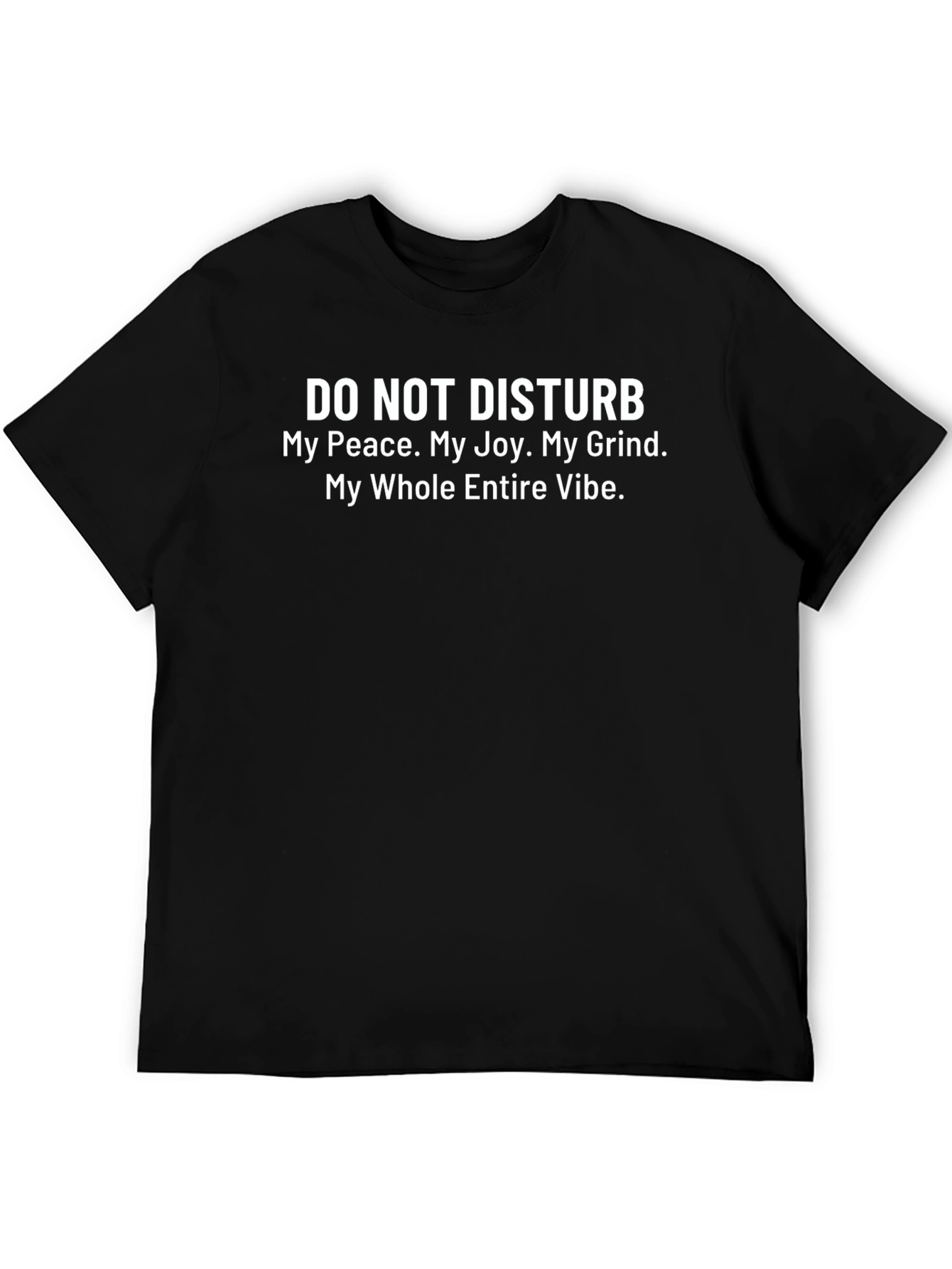 Black Do Not Disturb Graphic Tee view 5
