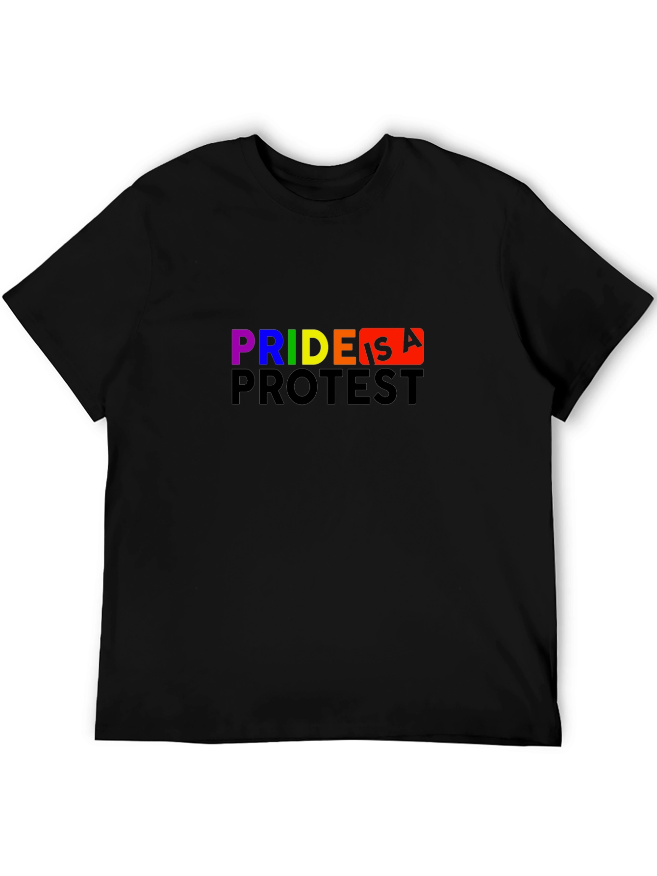 Pride is a Protest Graphic Tee - Black - 5