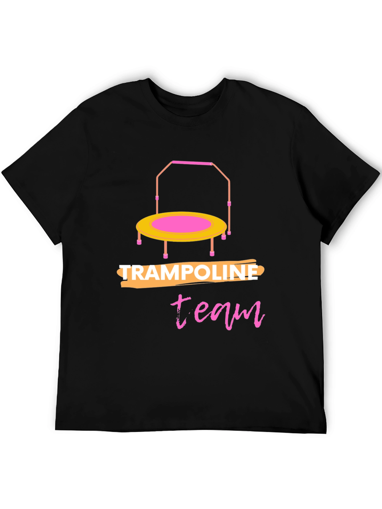 Black Trampoline Team Black T-Shirt view 5