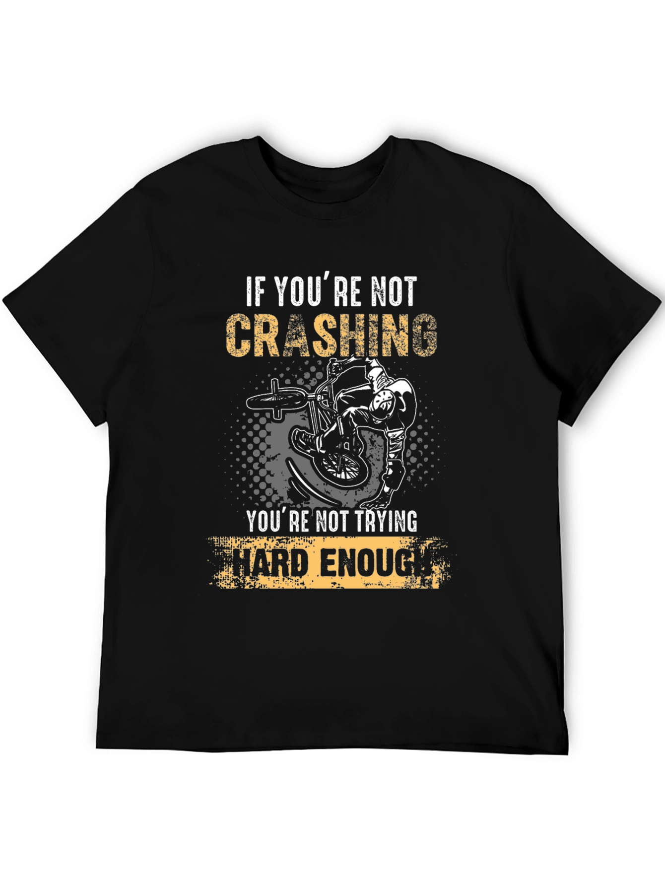 Black Crashing T-Shirt - Try Hard Enough! view 5