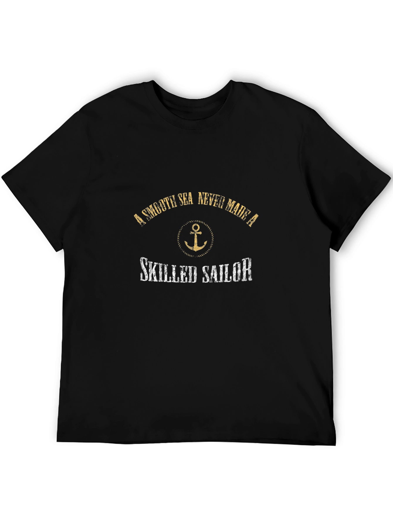 Black Skilled Sailor Graphic Tee - Black T-Shirt view 5