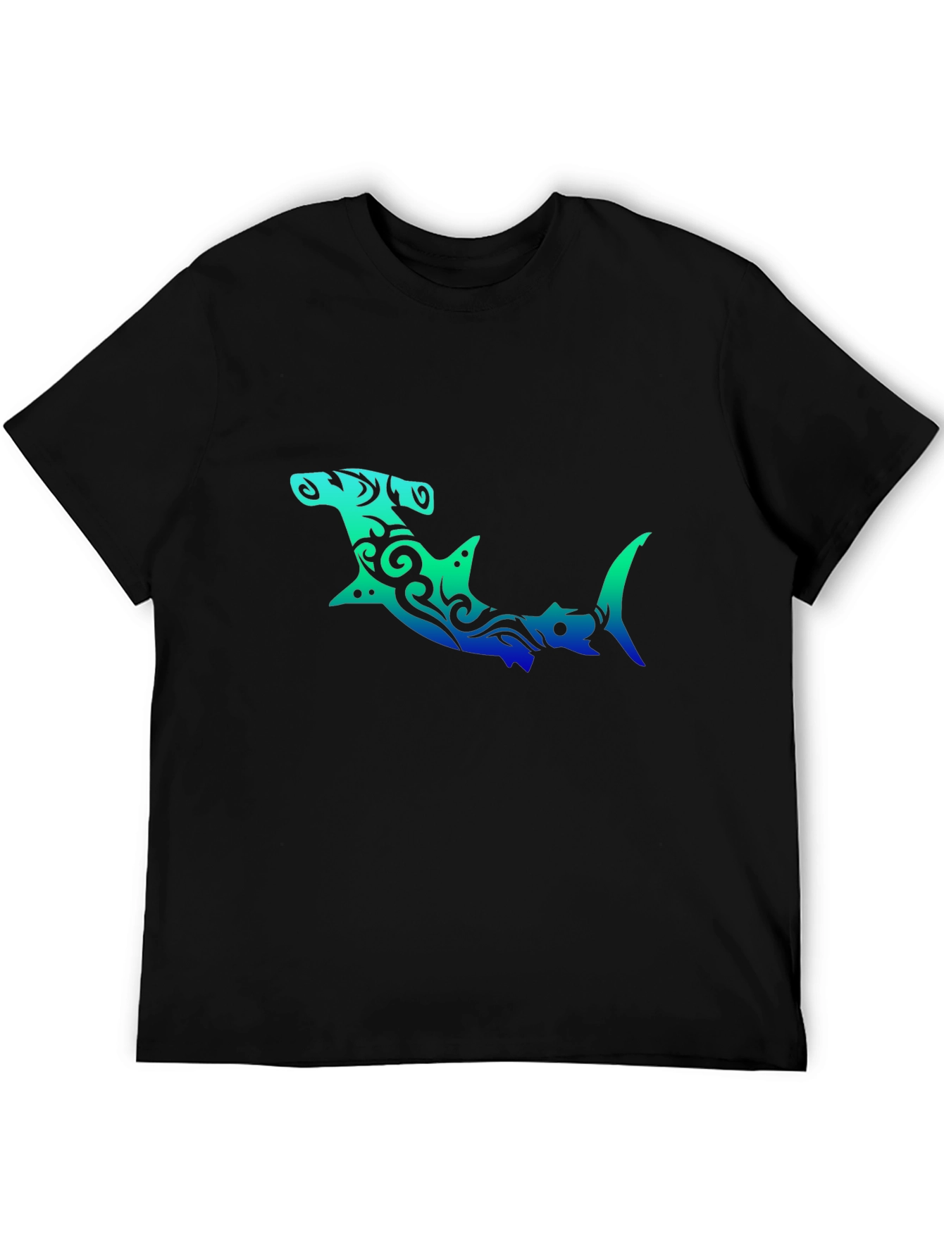 Black Hammerhead Shark Graphic Tee - Unique Design view 5