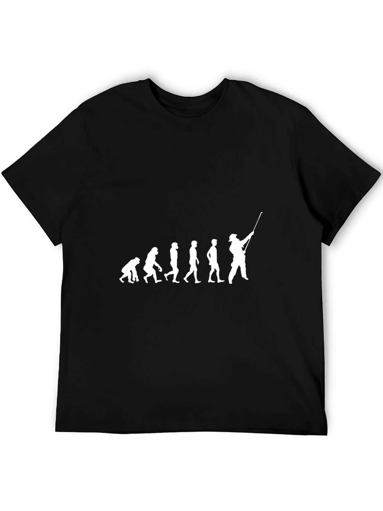 Black Evolution of Golf Black T-Shirt view 5