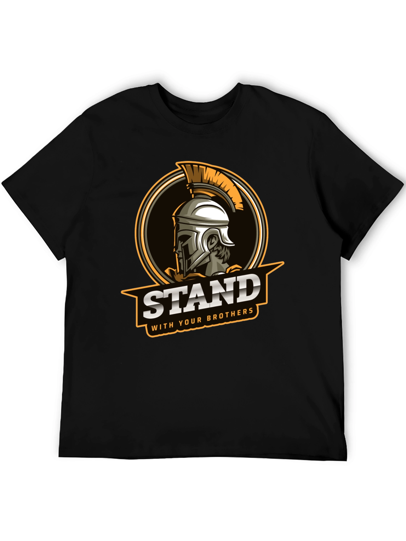 Black Stand With Your Brothers Graphic Tee view 5