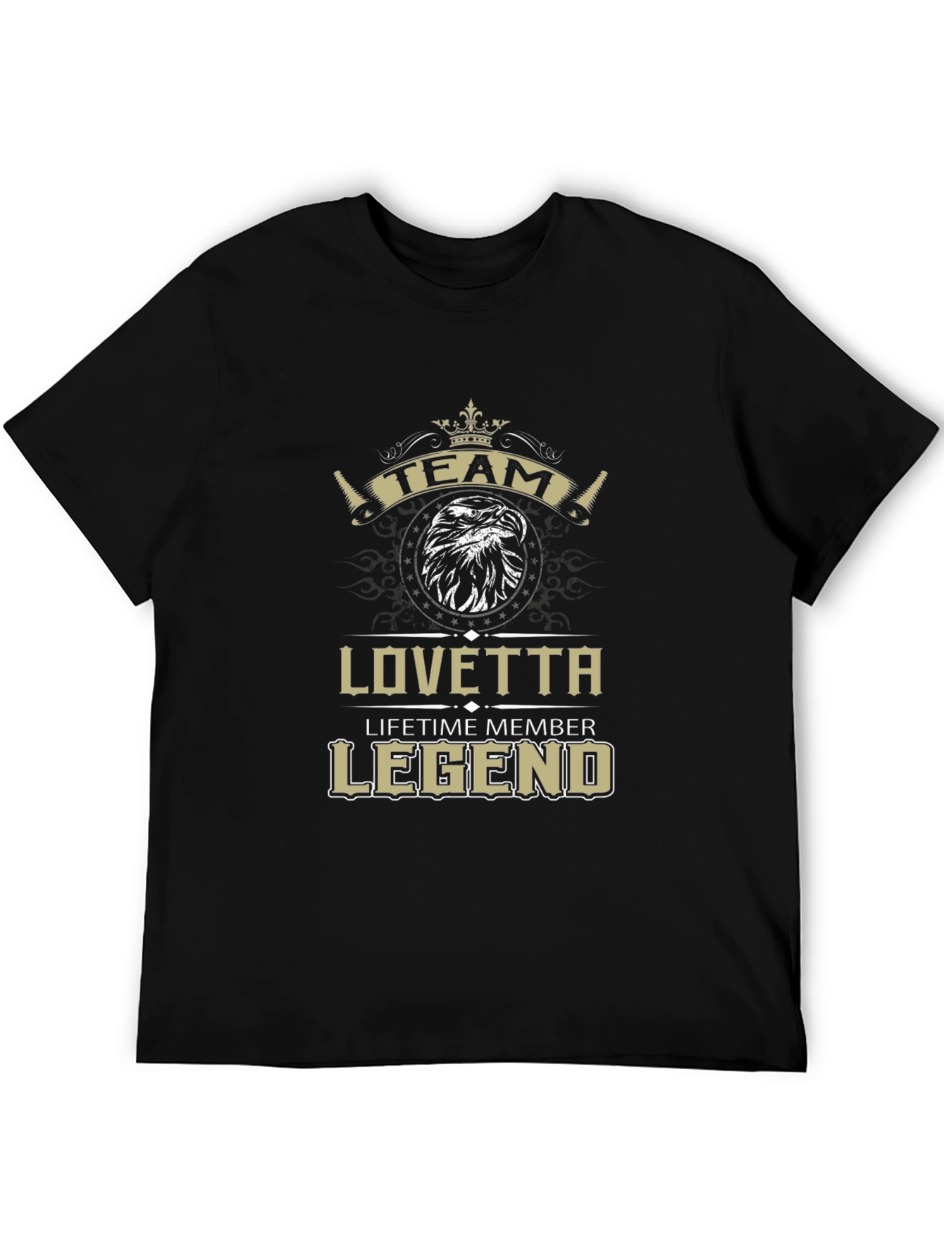 Black Lovetta Team Legend Black T-Shirt view 5