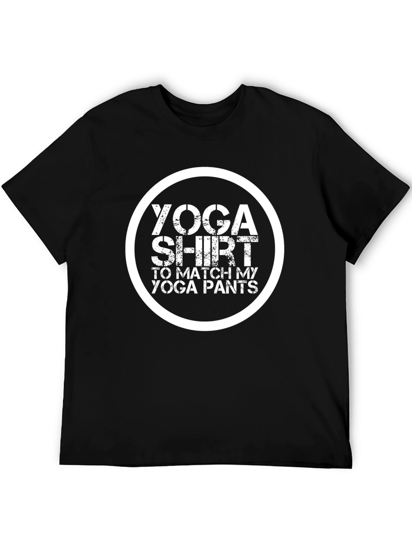 Black Yoga Shirt to Match My Yoga Pants - Funny Workout Tee view 5