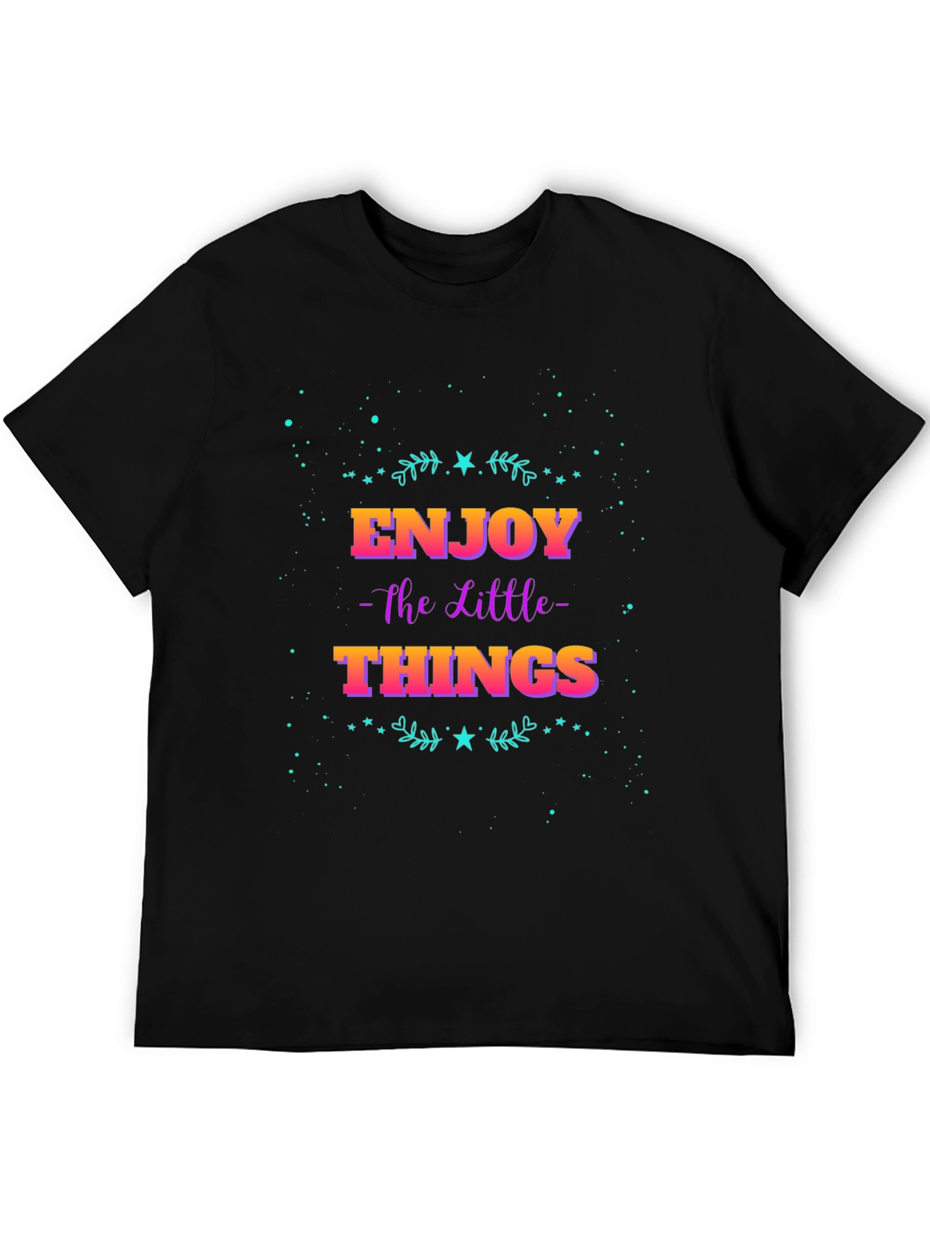 Black Enjoy the Little Things Graphic Tee view 5
