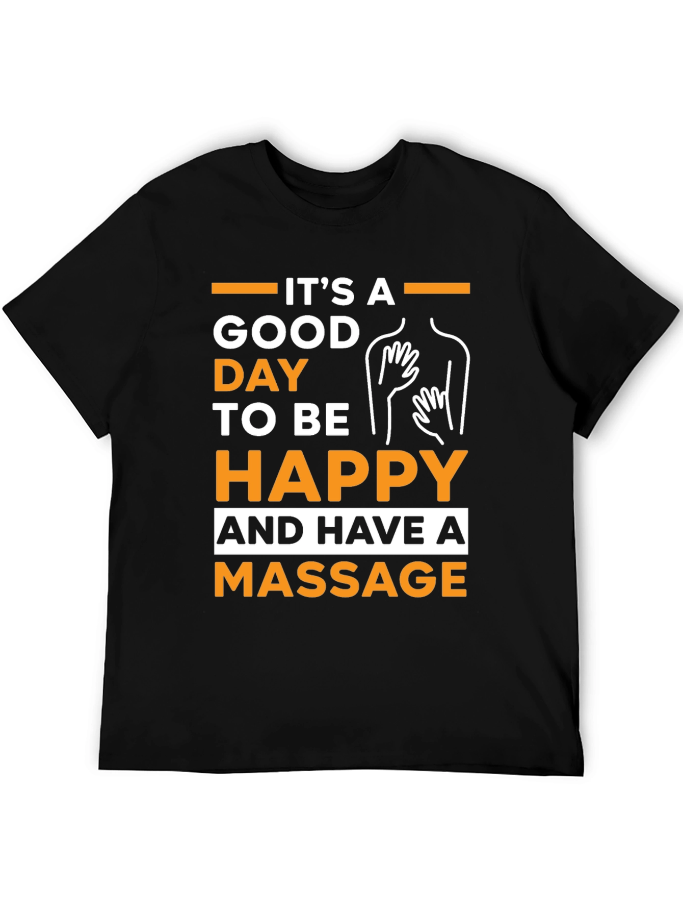 Black Good Day for Massage Graphic Tee - Unisex view 5