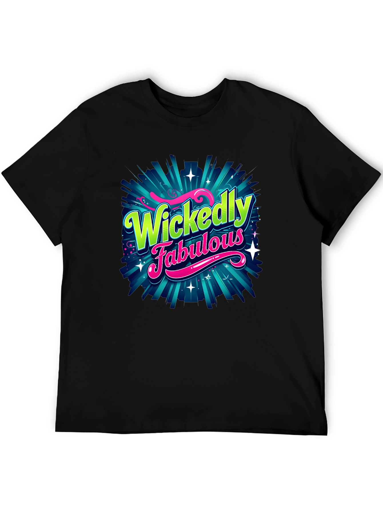 Black Wickedly Fabulous Graphic T-Shirt view 5