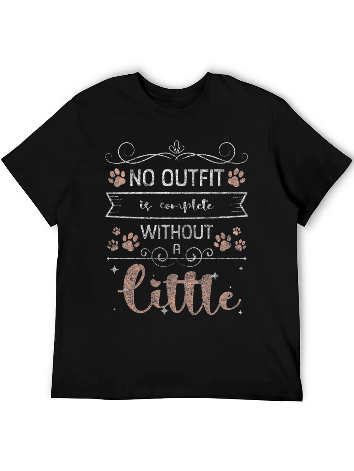 Black Dog Lover T-Shirt: "No Outfit Is Complete Without A Little..." view 5