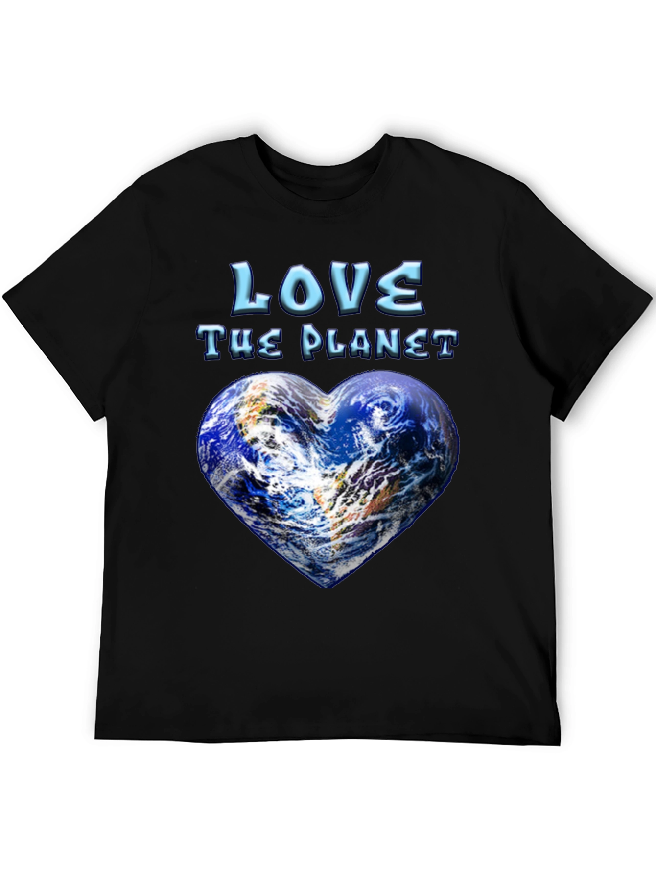 Black Love The Planet Graphic T-Shirt view 5