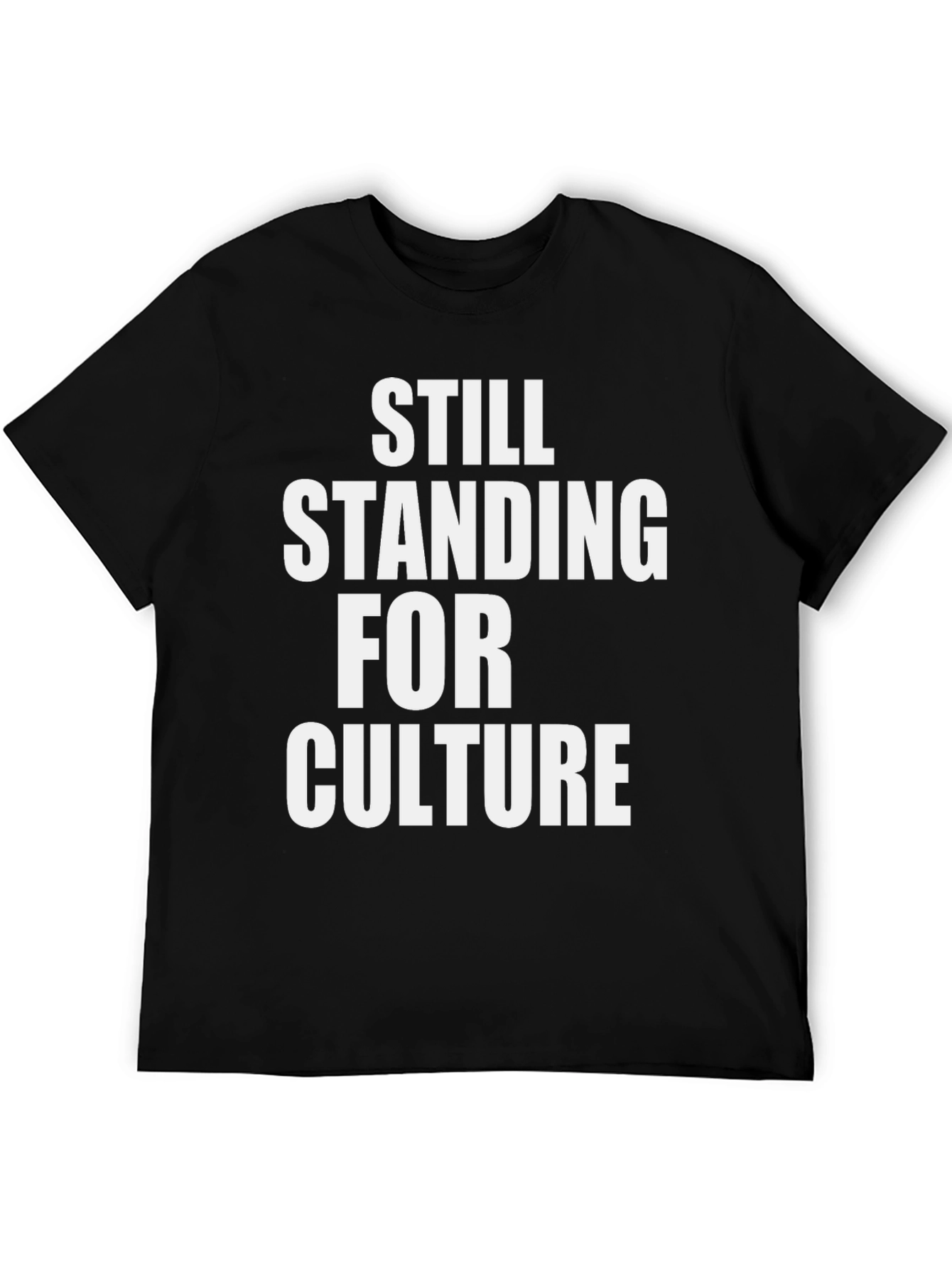 Black Still Standing For Culture Black Graphic T-Shirt view 5