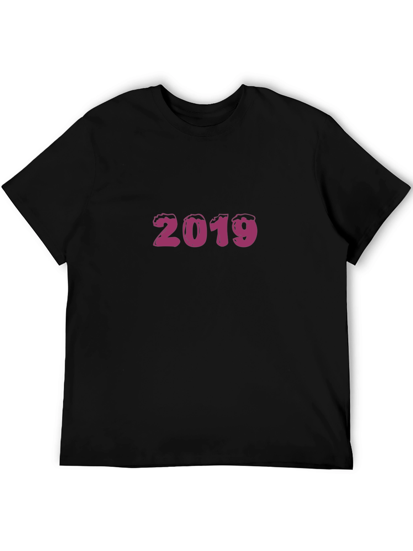 Black 2019 Graphic Tee - Stylish Black T-Shirt view 5