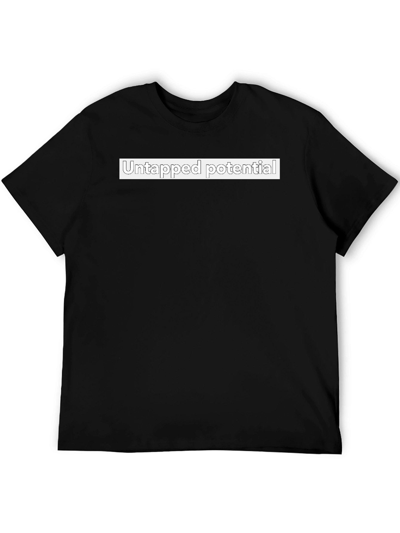 Black Untapped Potential Black T-Shirt - Unisex view 5
