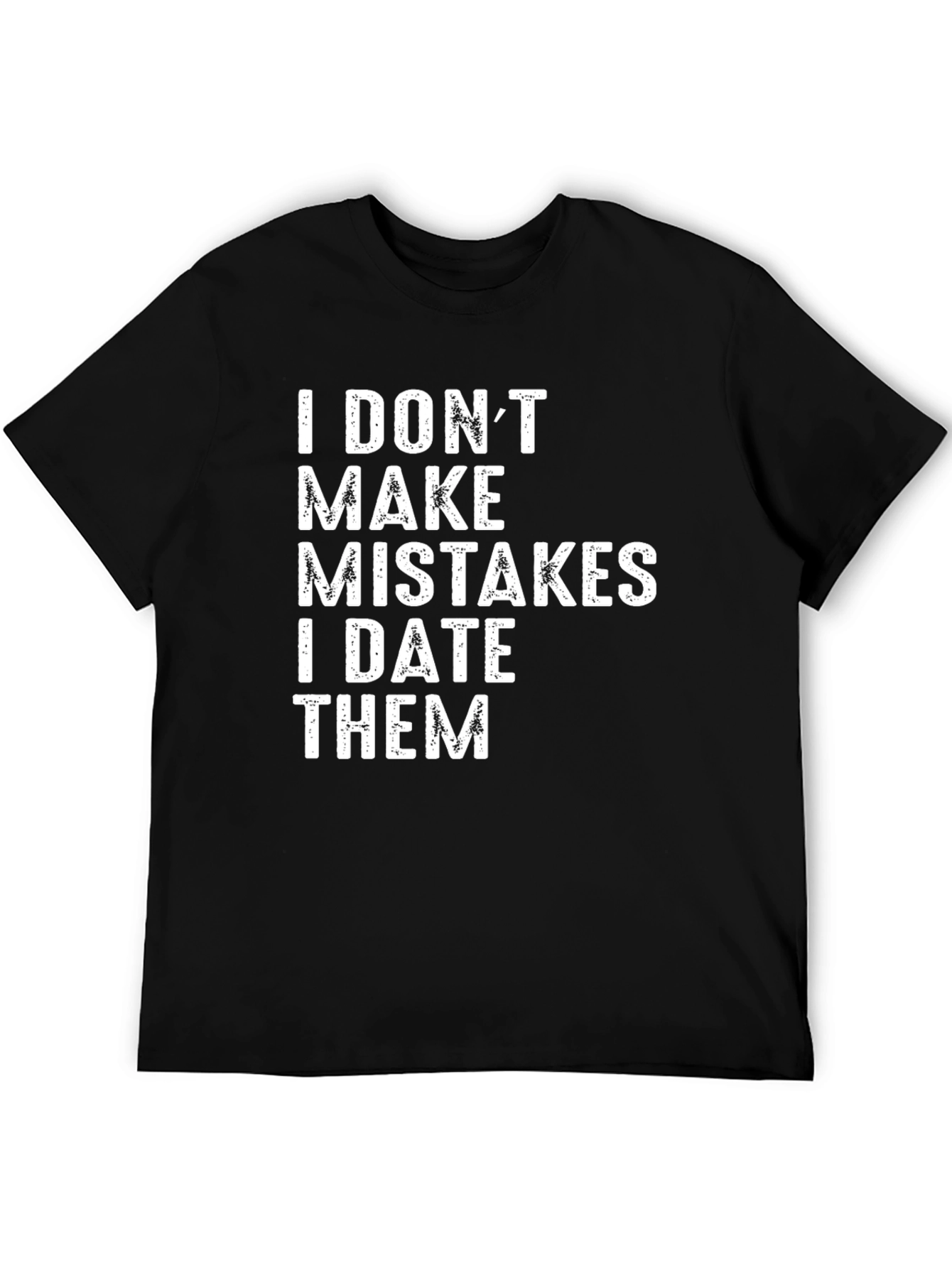 Black Funny "I DATE THEM" Graphic T-Shirt view 5