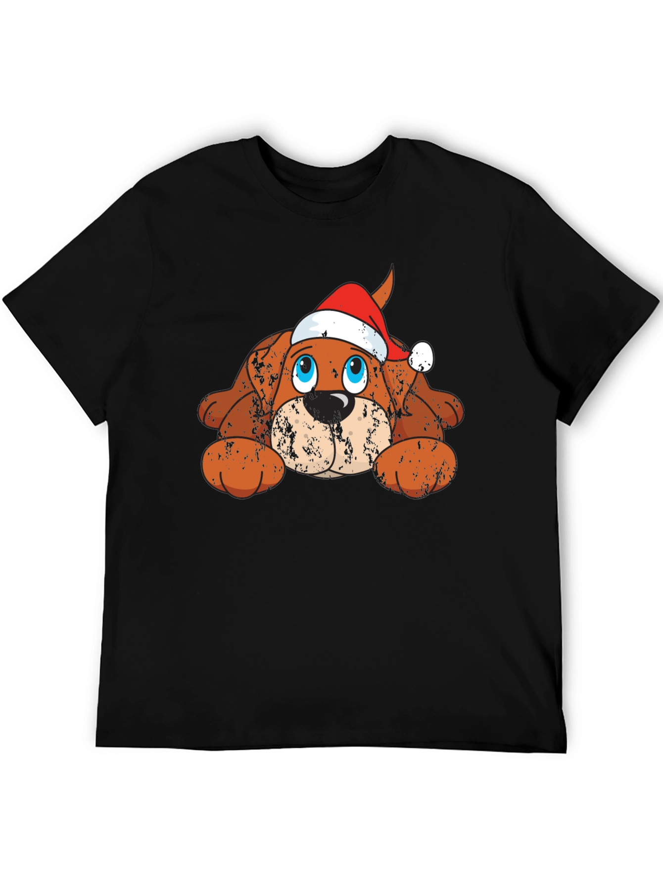 Black Festive Dog Graphic Tee view 5