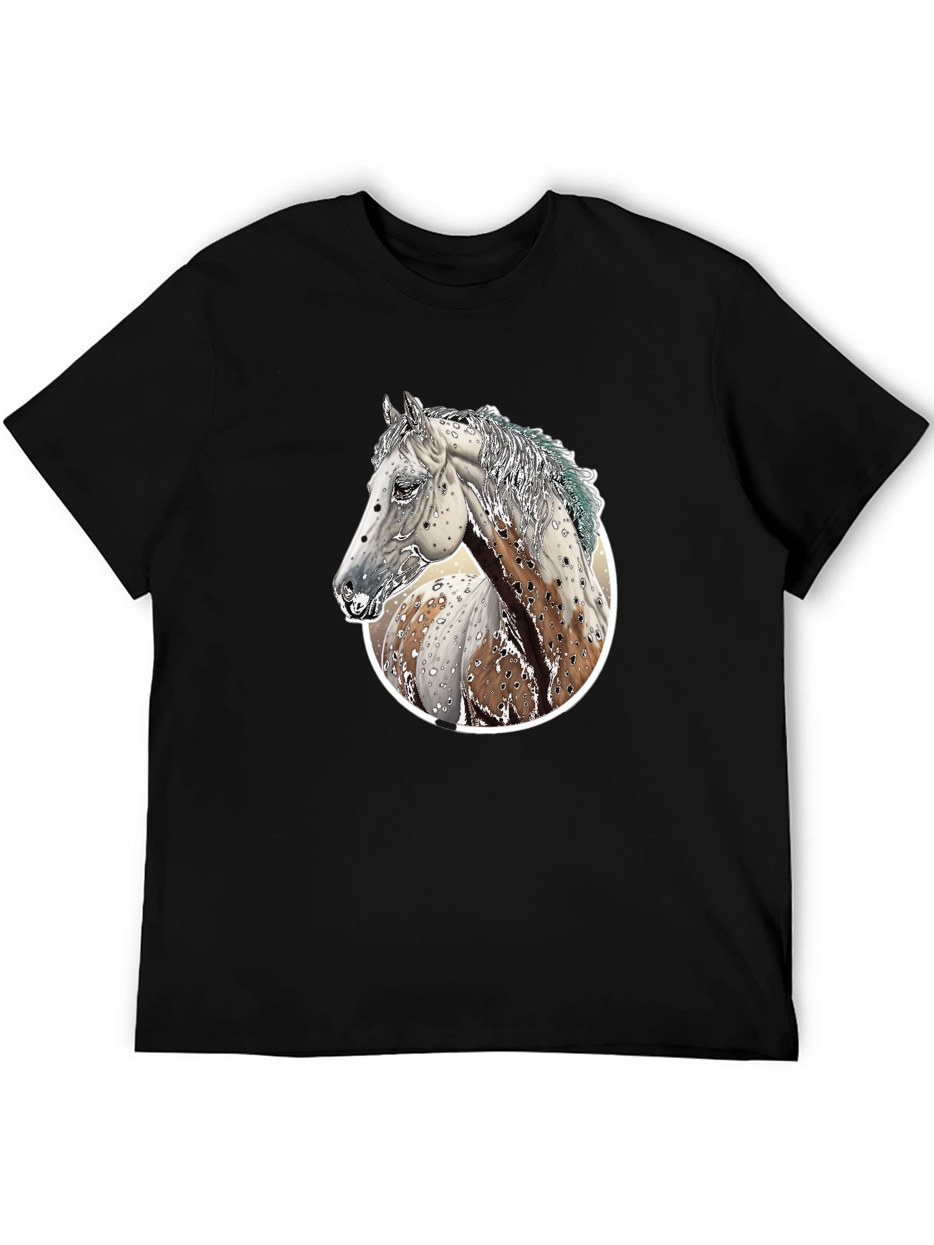 Black Horse Graphic Tee - Men's Black T-Shirt view 5
