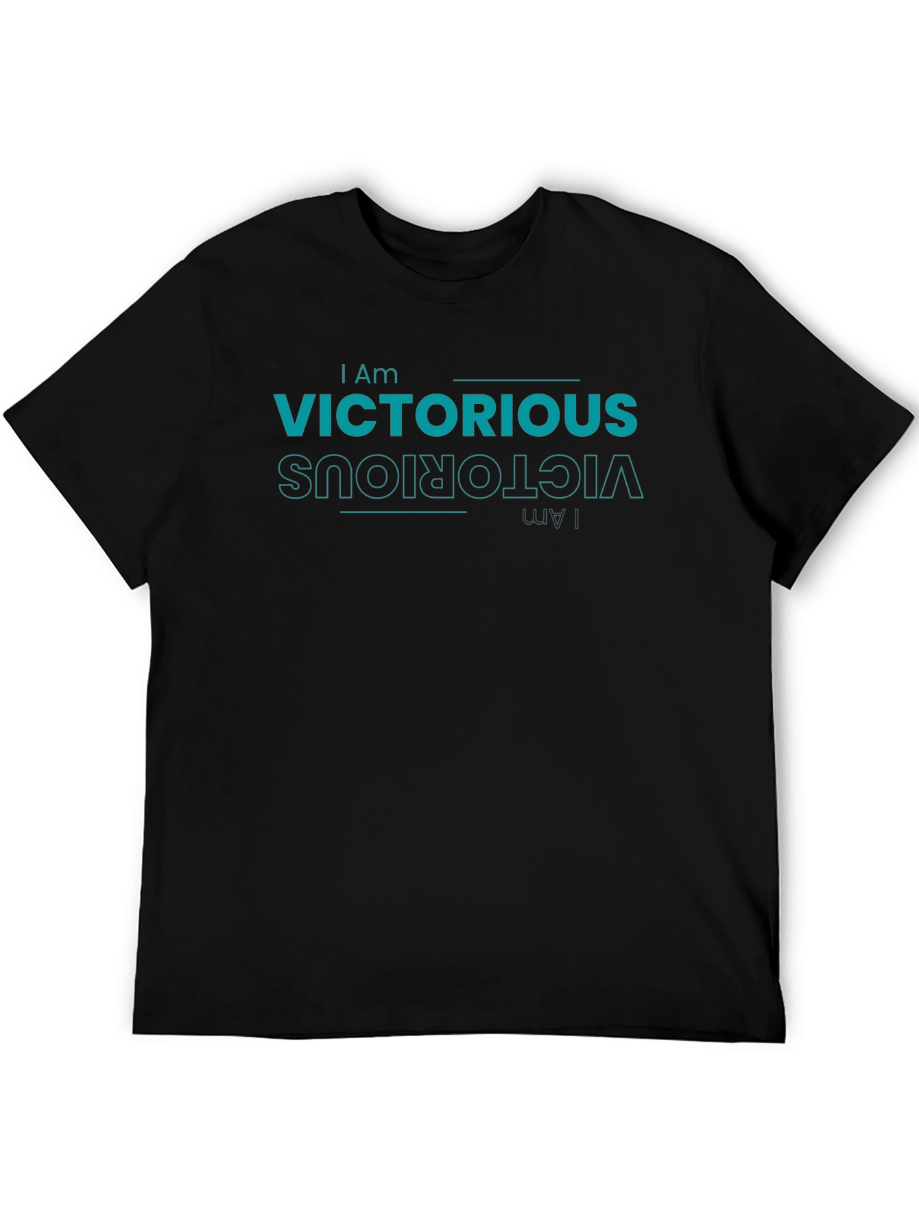 Black Victorious Graphic Tee - Stylish Everyday Wear view 5