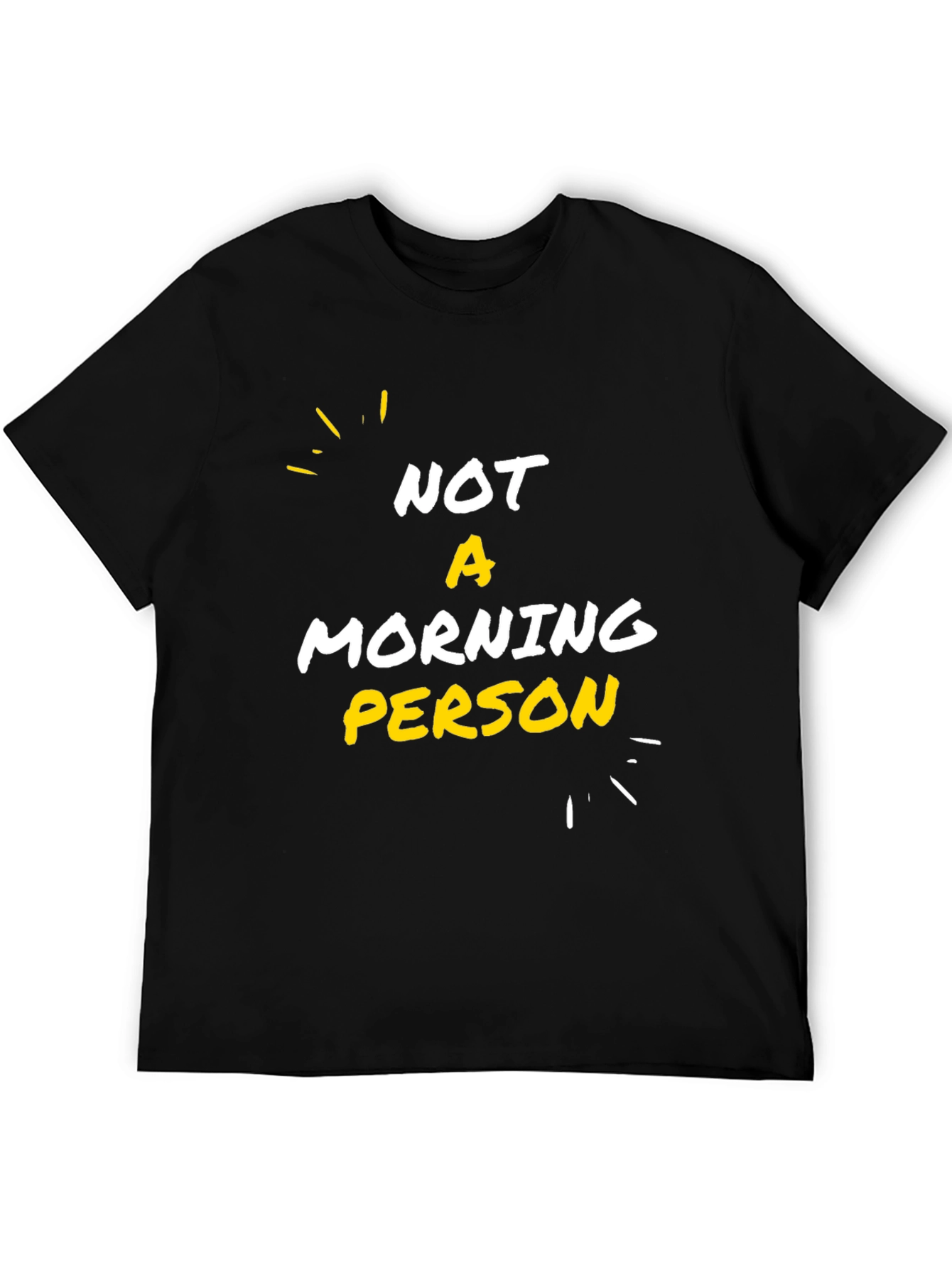 Black Not A Morning Person Graphic T-Shirt view 5