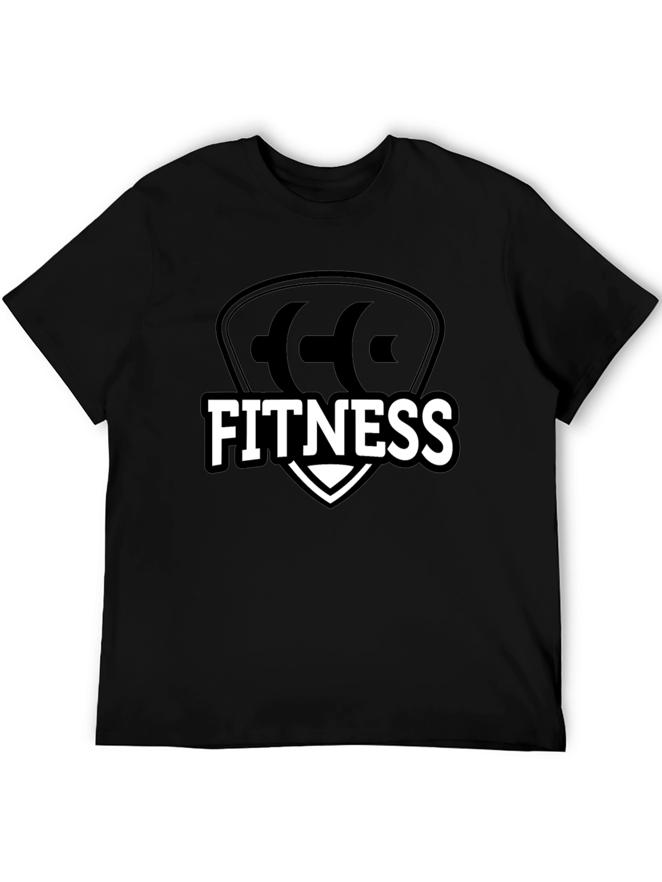 Black Fitness Black T-Shirt view 5