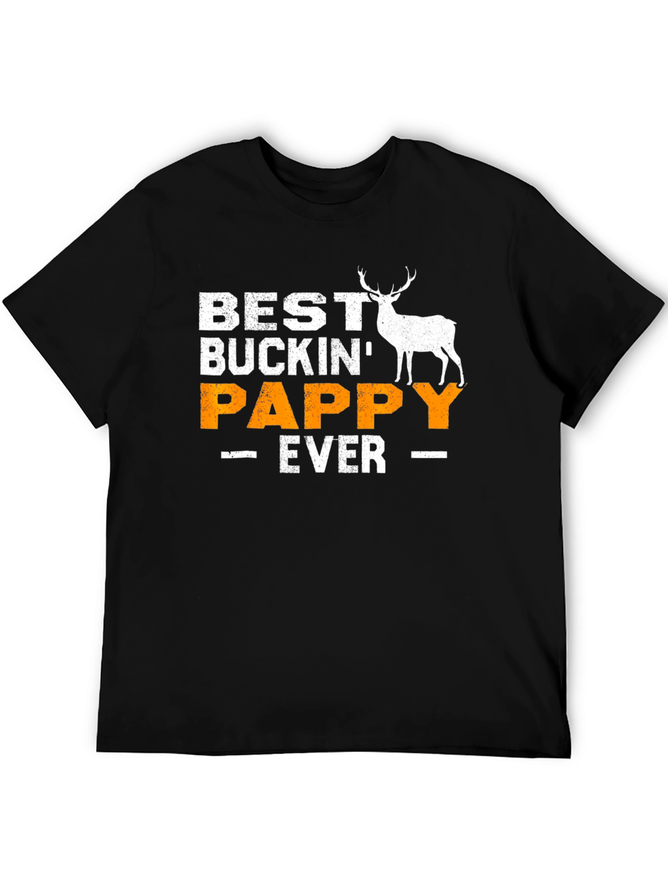 Black Best Buckin' Pappy Ever T-Shirt view 5
