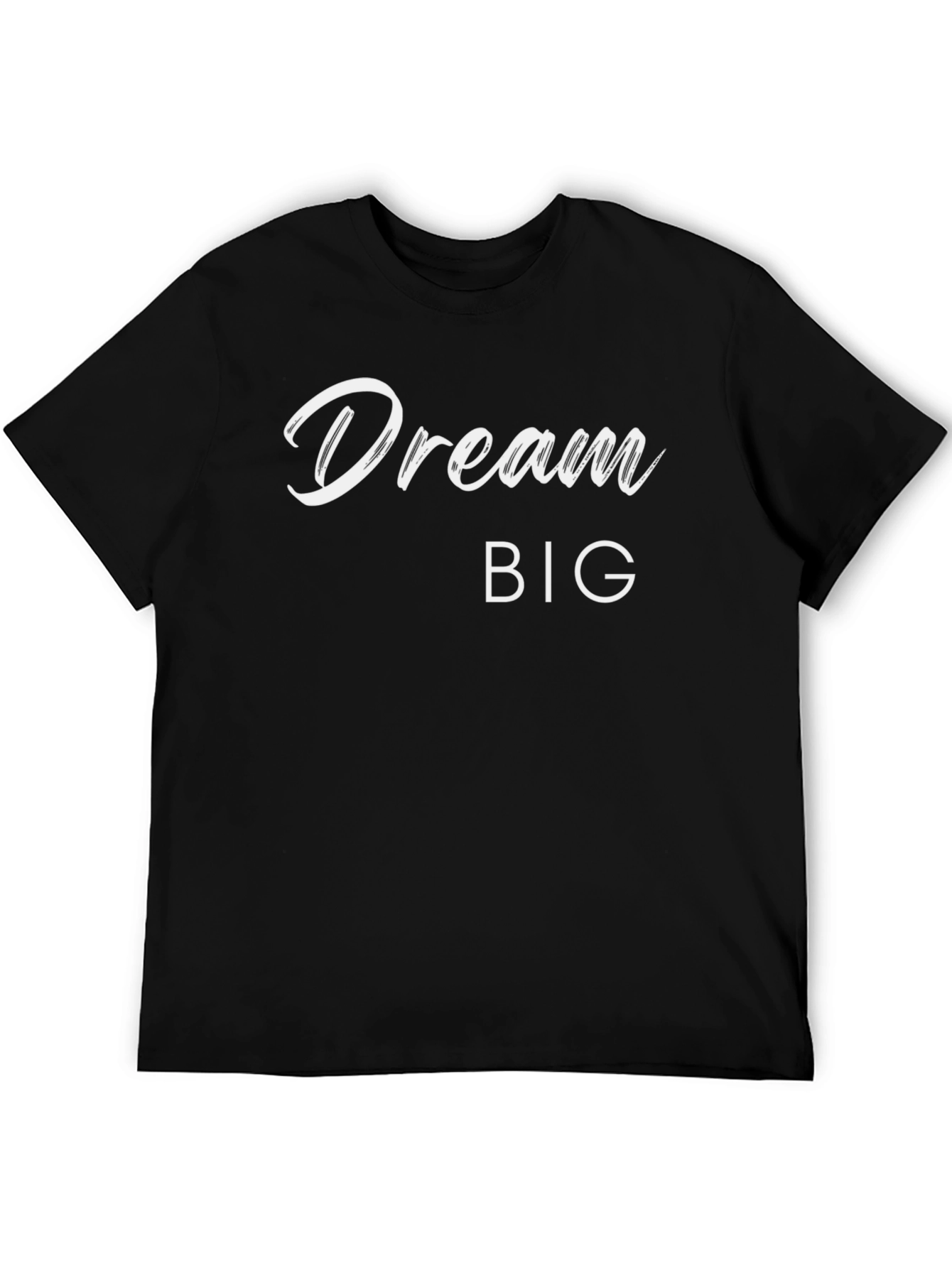 Black Dream Big Graphic Tee - Motivation T-Shirt view 5