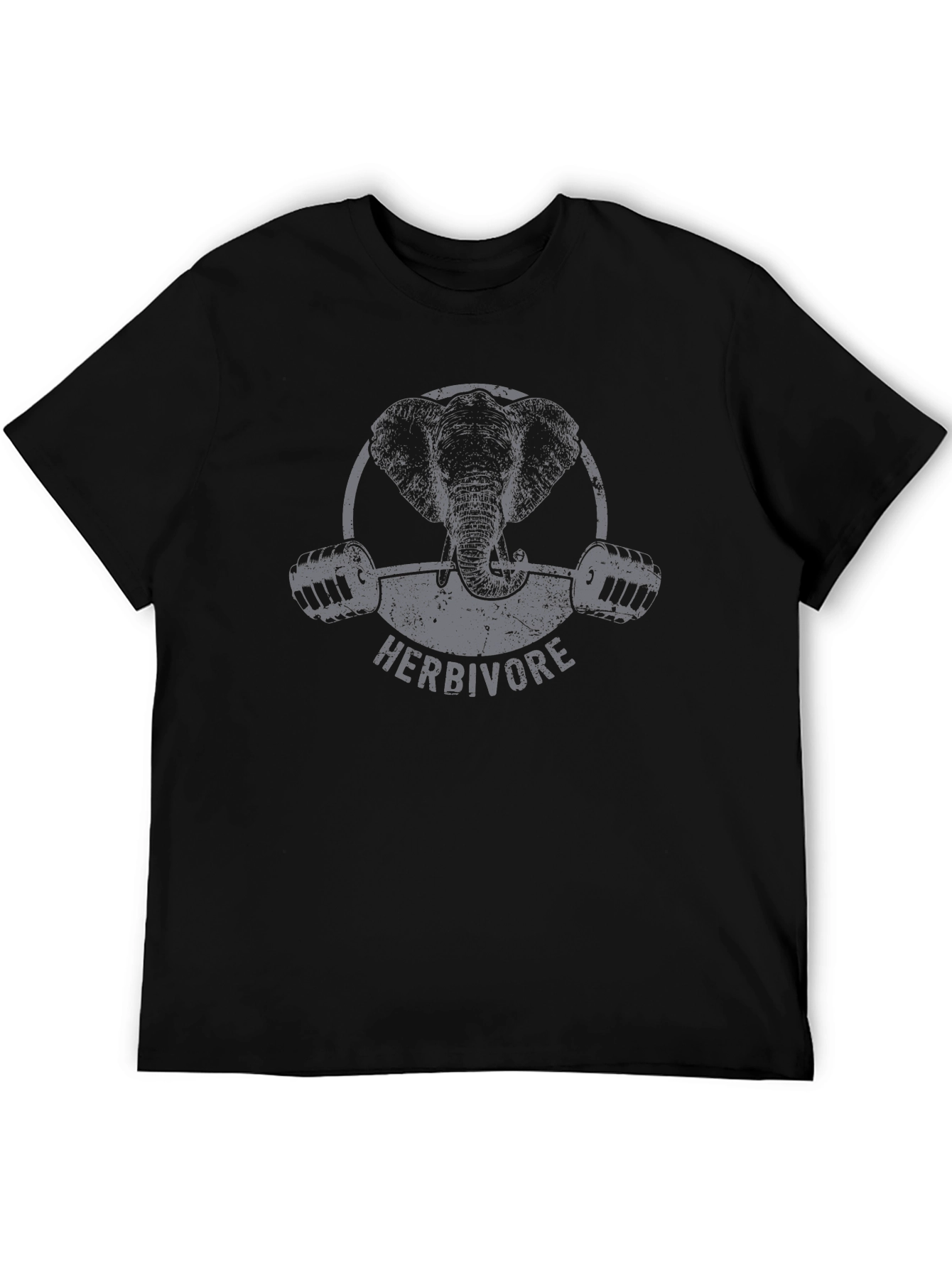 Black Herbivore Elephant Gym T-Shirt - Black view 5