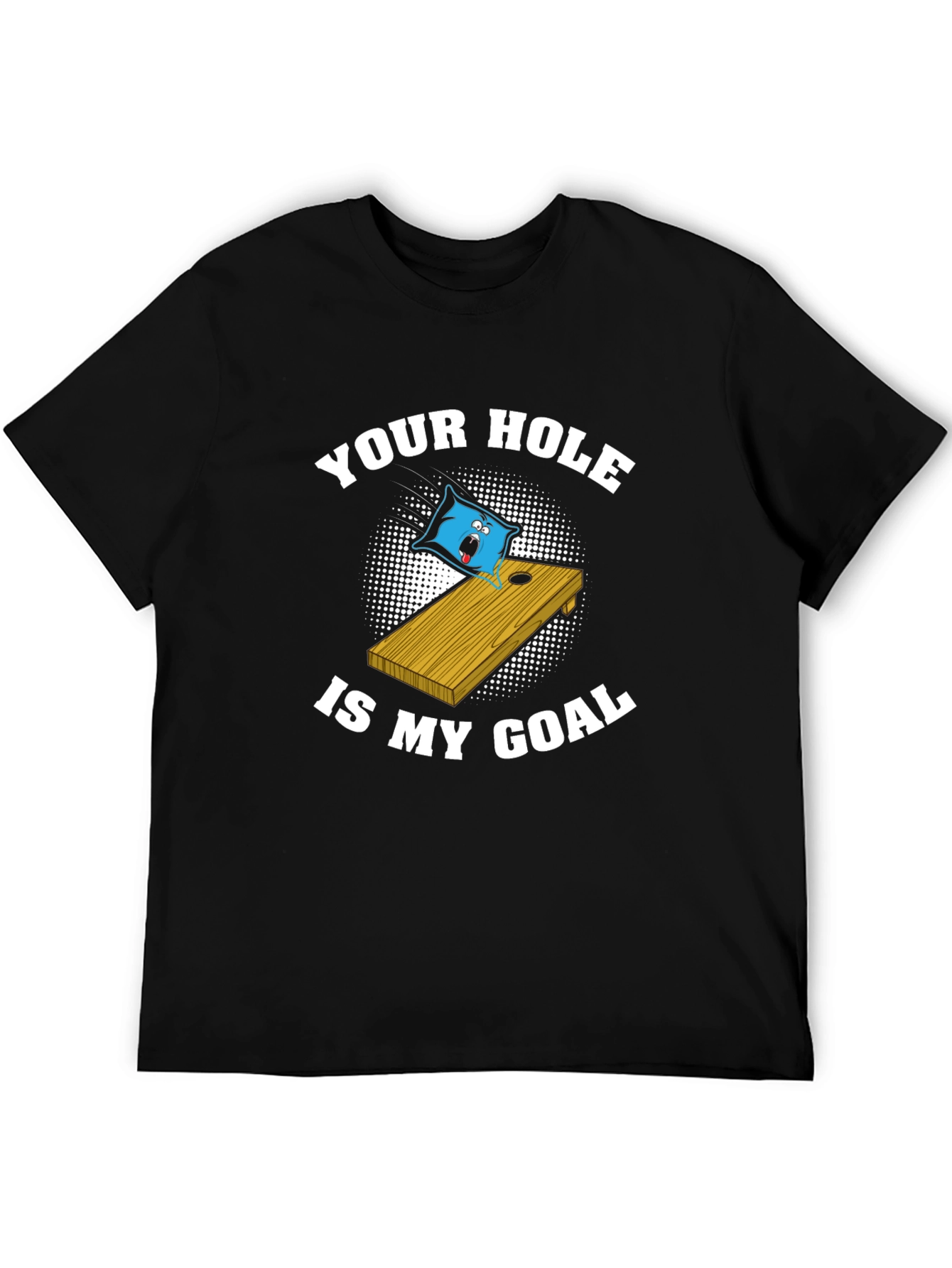 Black Your Hole Is My Goal Graphic T-Shirt view 5