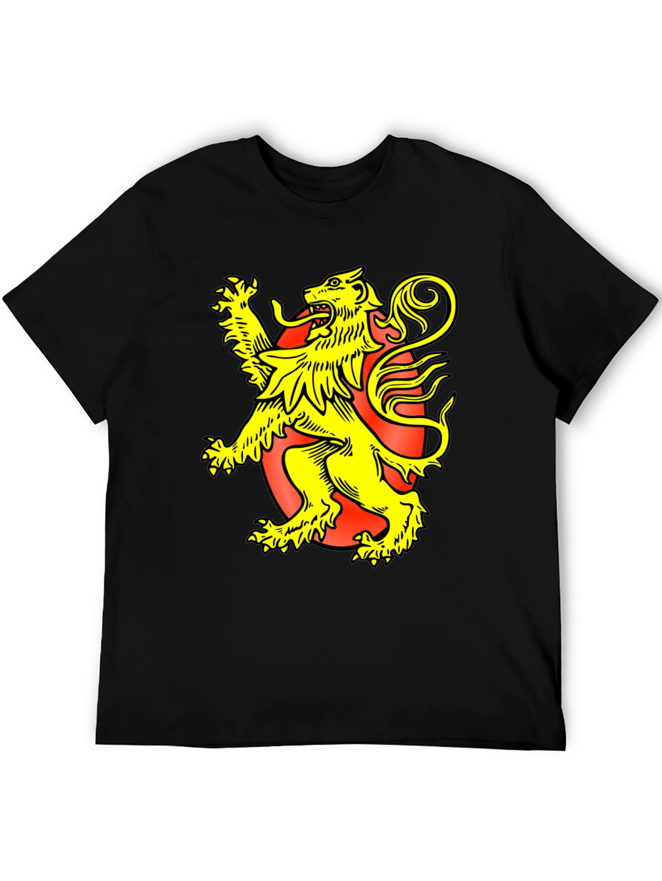 Black Lion Rampant Graphic Tee - Black T-Shirt view 5