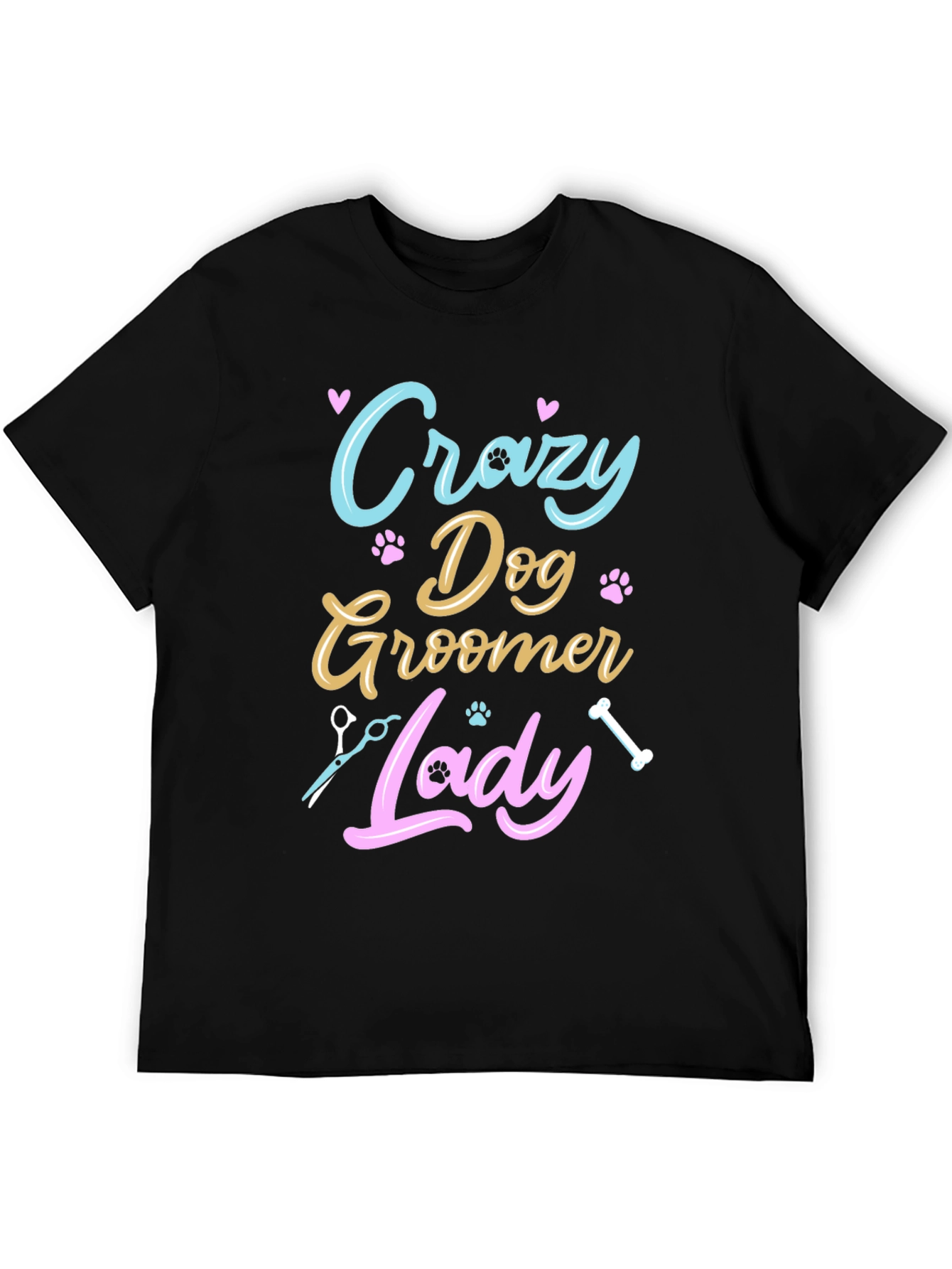 Crazy Dog Groomer Lady T-Shirt - 5