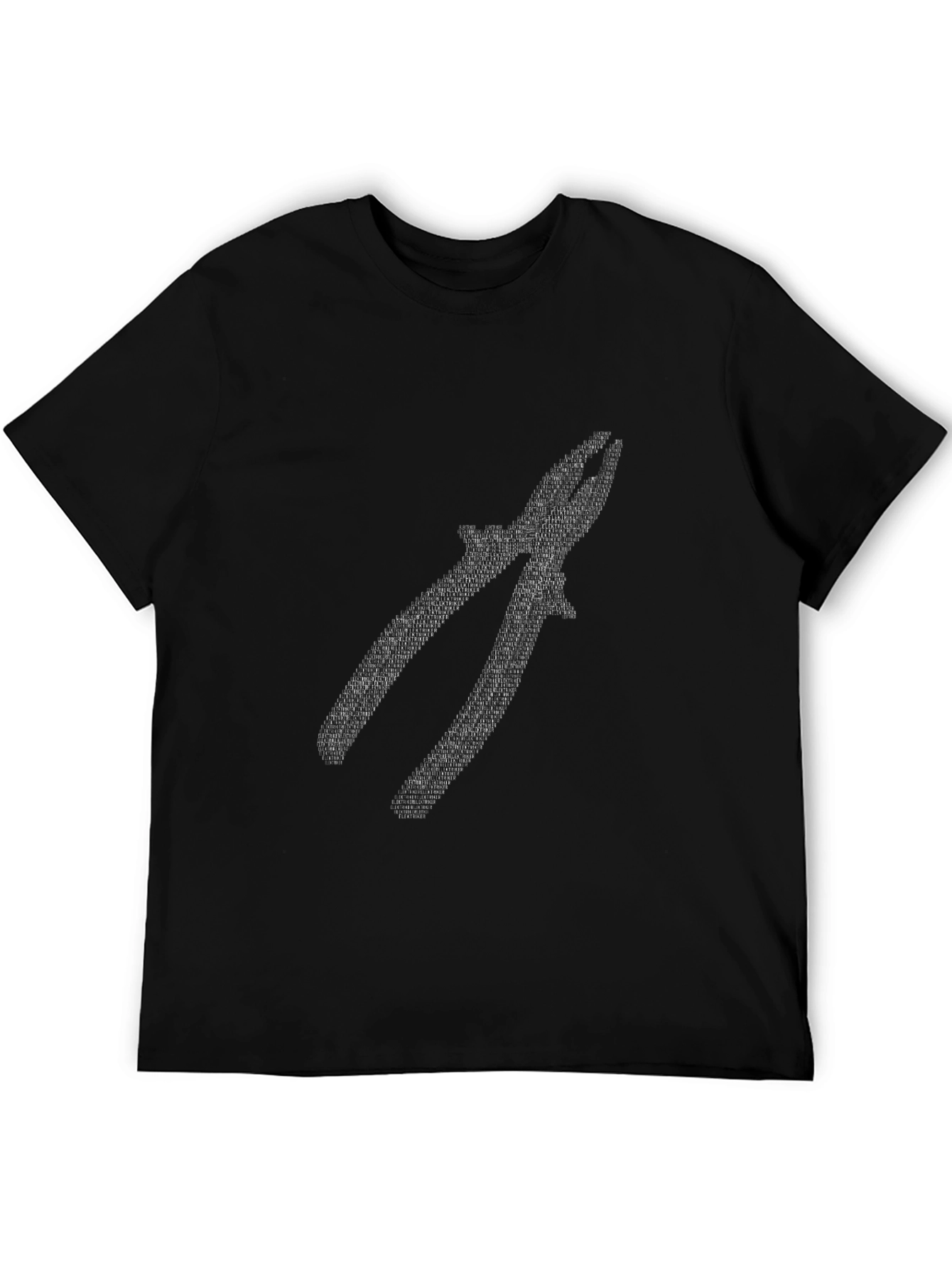 Black Pliers Graphic Tee - Black Cotton Blend view 5