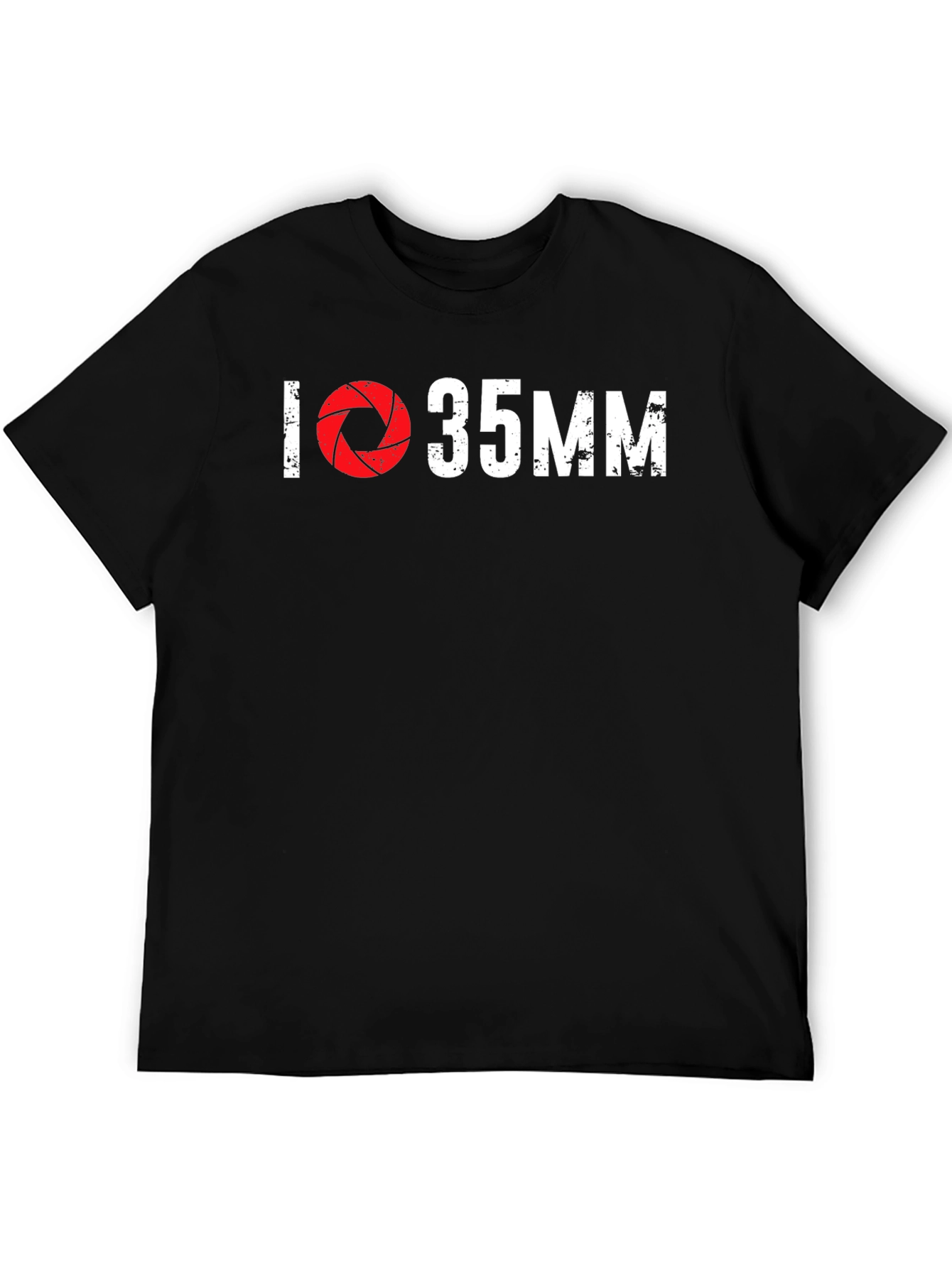 Black I Heart 35MM Photography T-Shirt view 5