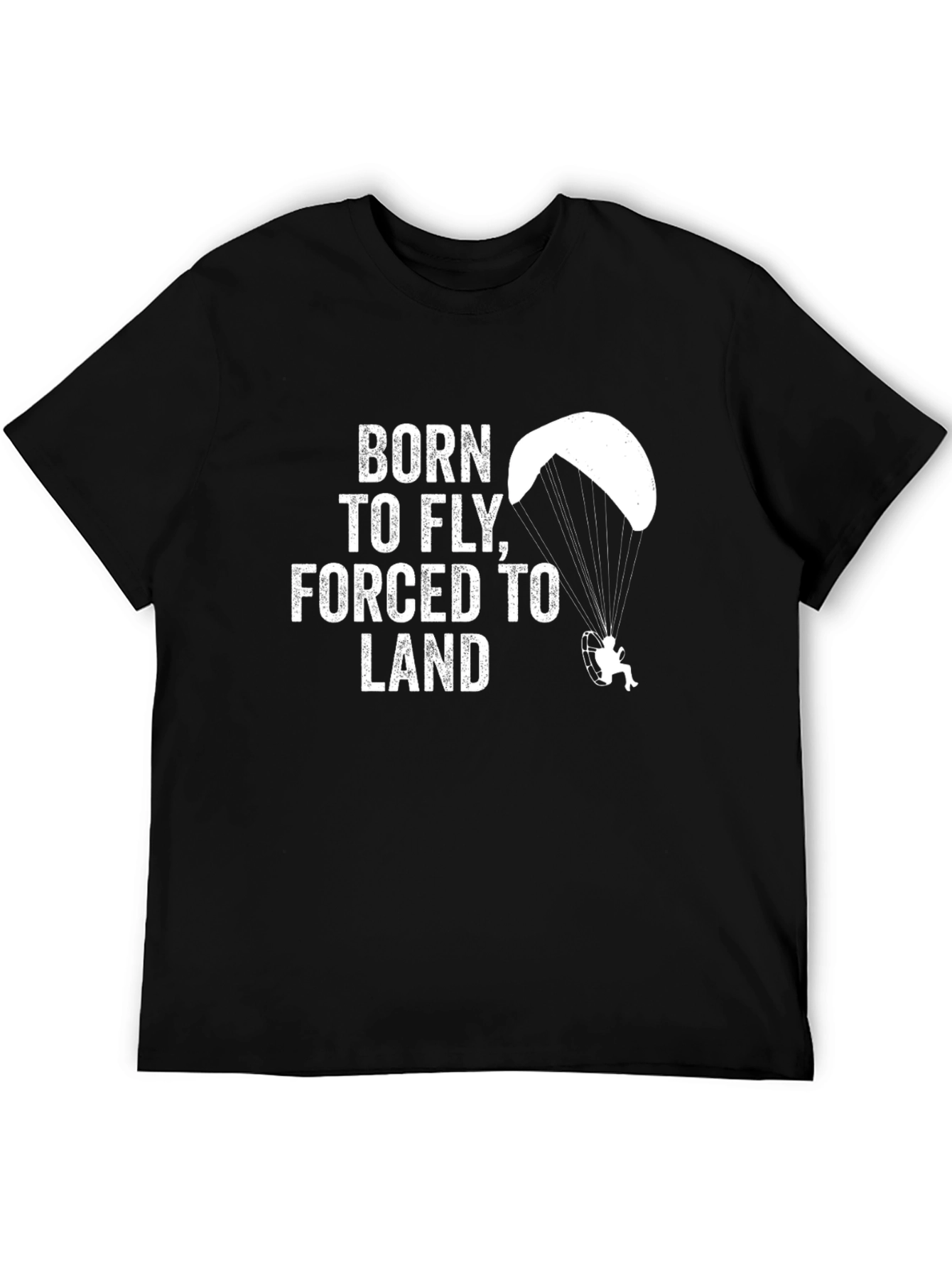 Black Born to Fly Black T-Shirt view 5