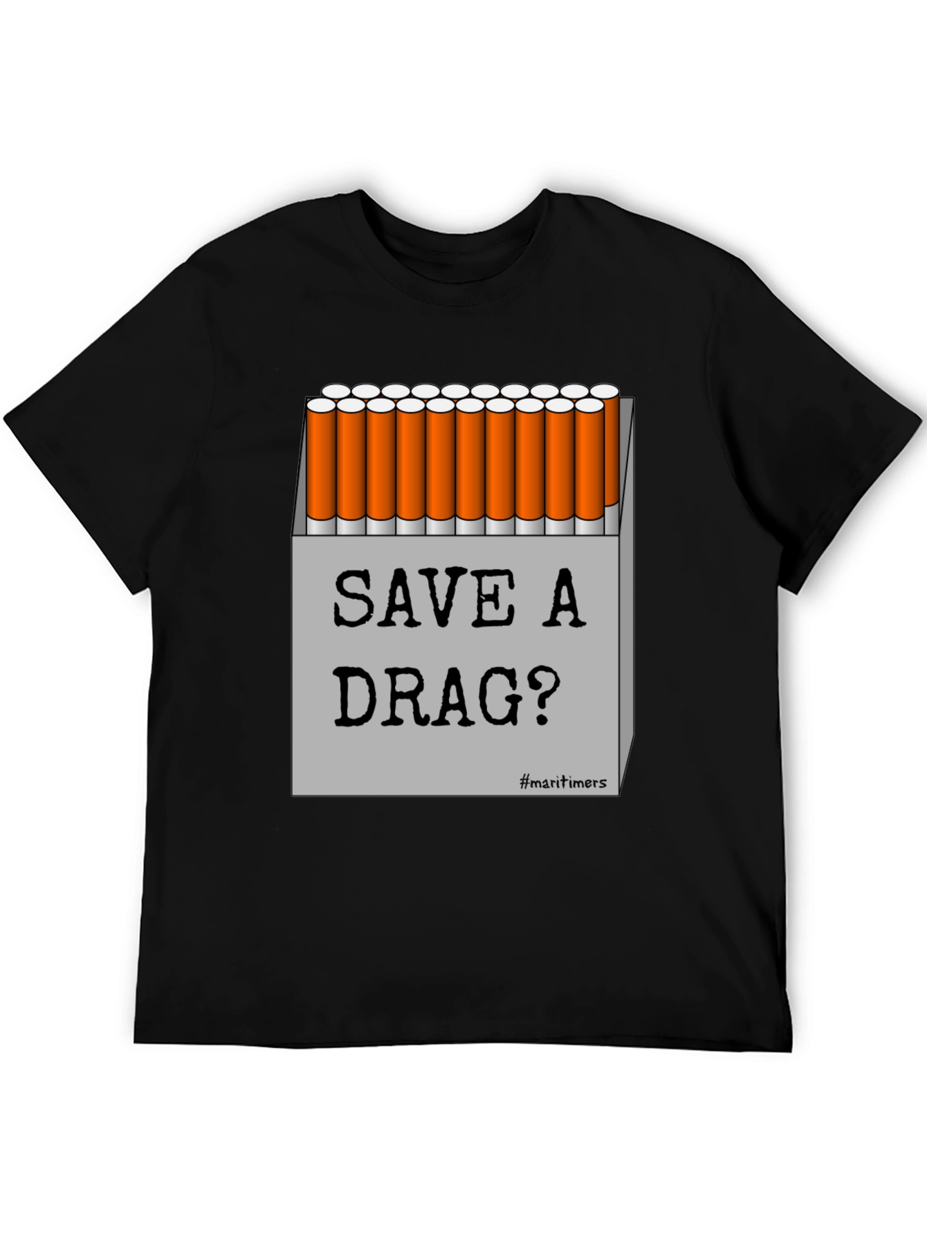 Black Save A Drag Graphic T-Shirt - Novelty Humor Tee view 5