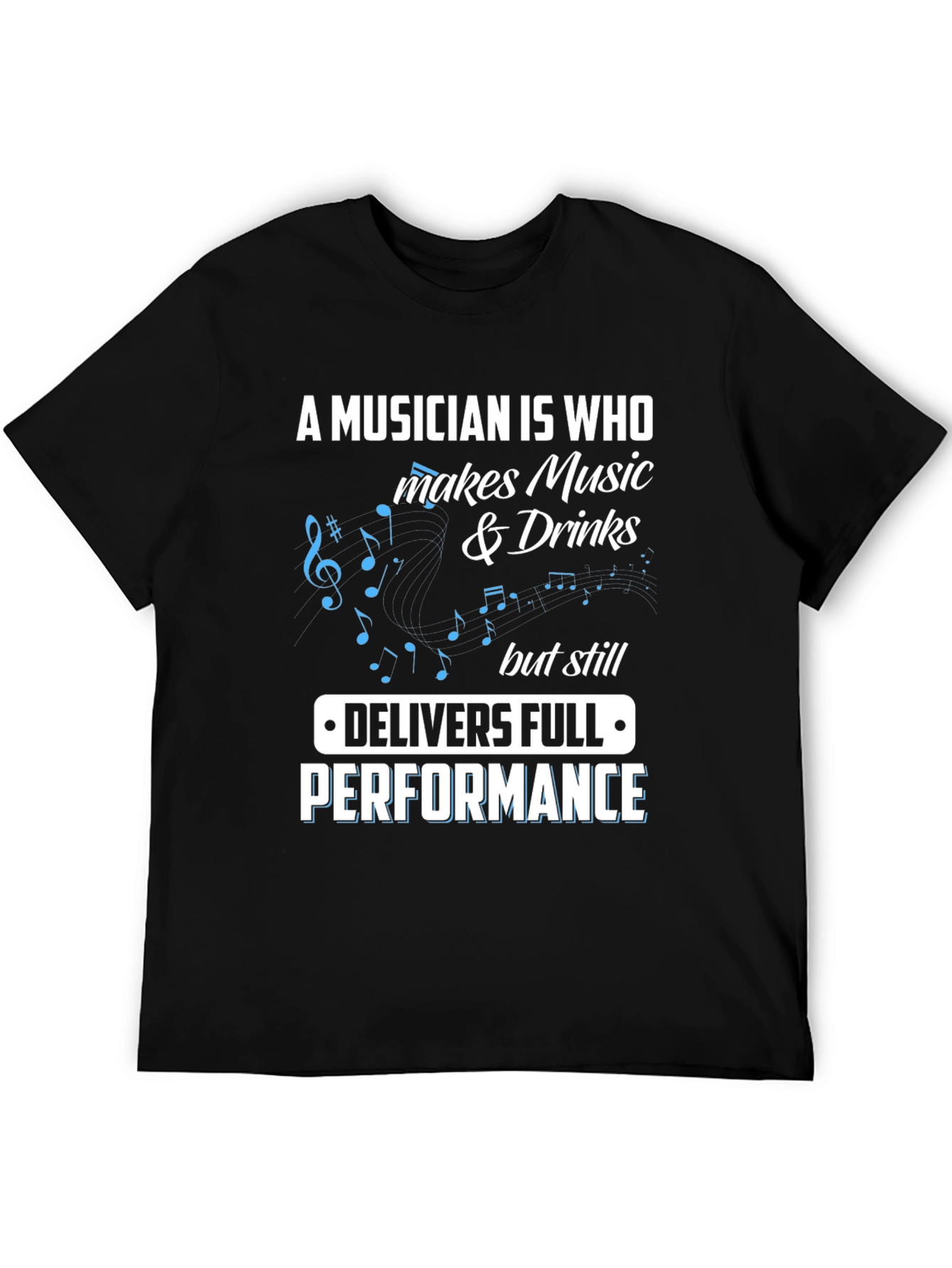 Black Musician Definition Graphic Tee - Music & Drinks Shirt view 5