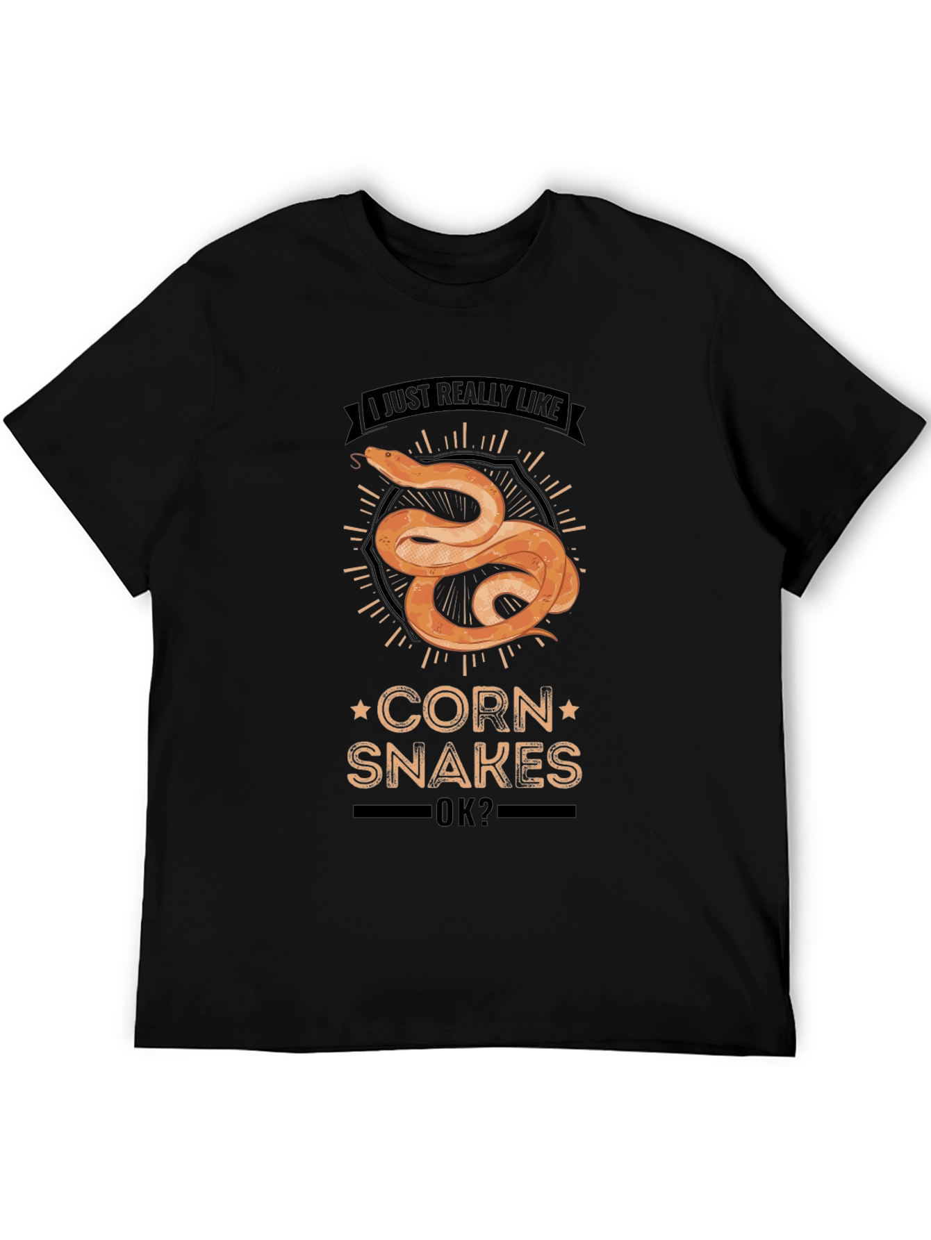 Black Corn Snakes T-Shirt: I Just Really Like Corn Snakes Ok? view 5