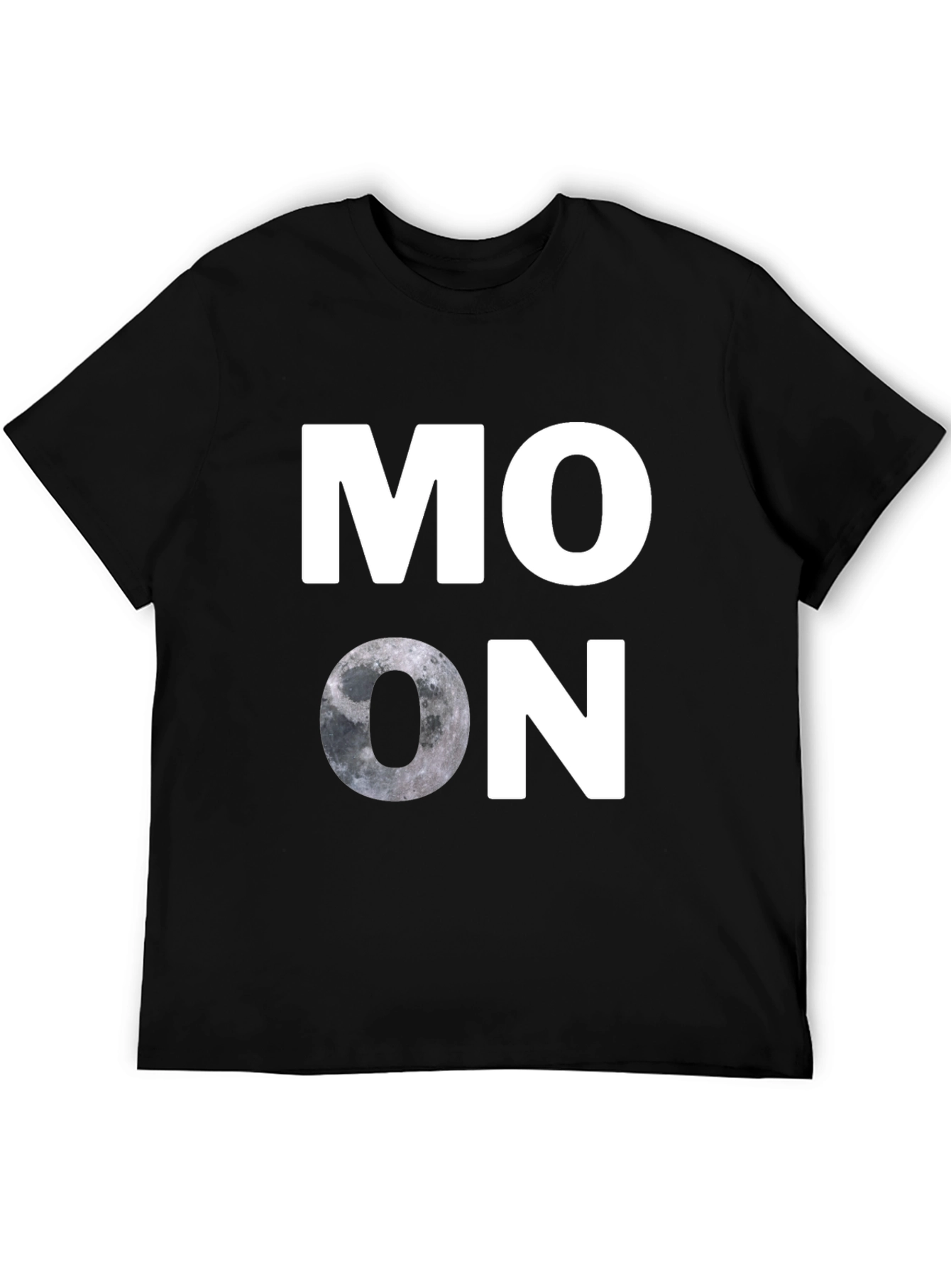 Black Moon Graphic T-Shirt - Casual Black Tee view 5