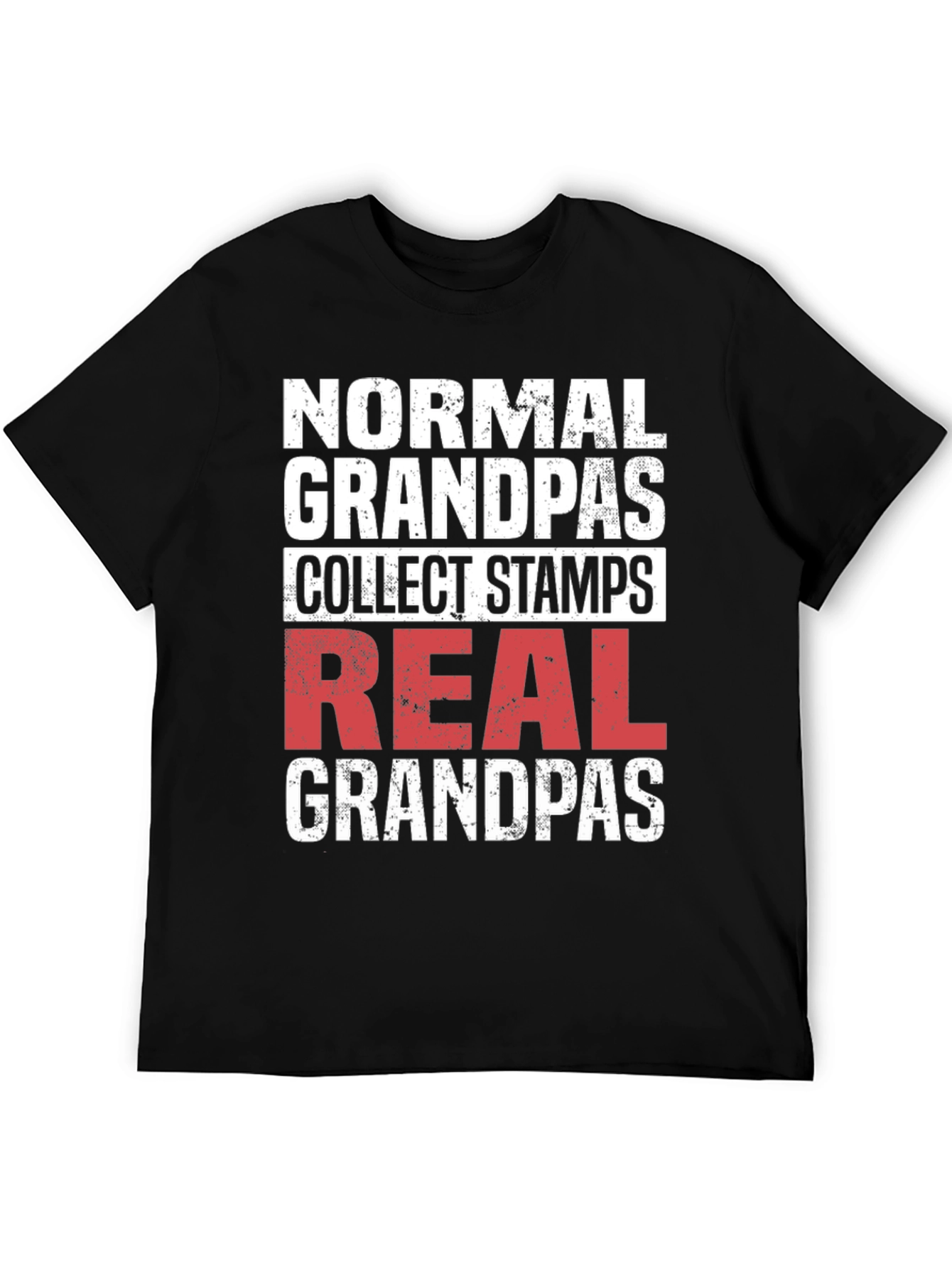 Black Real Grandpas T-Shirt view 5