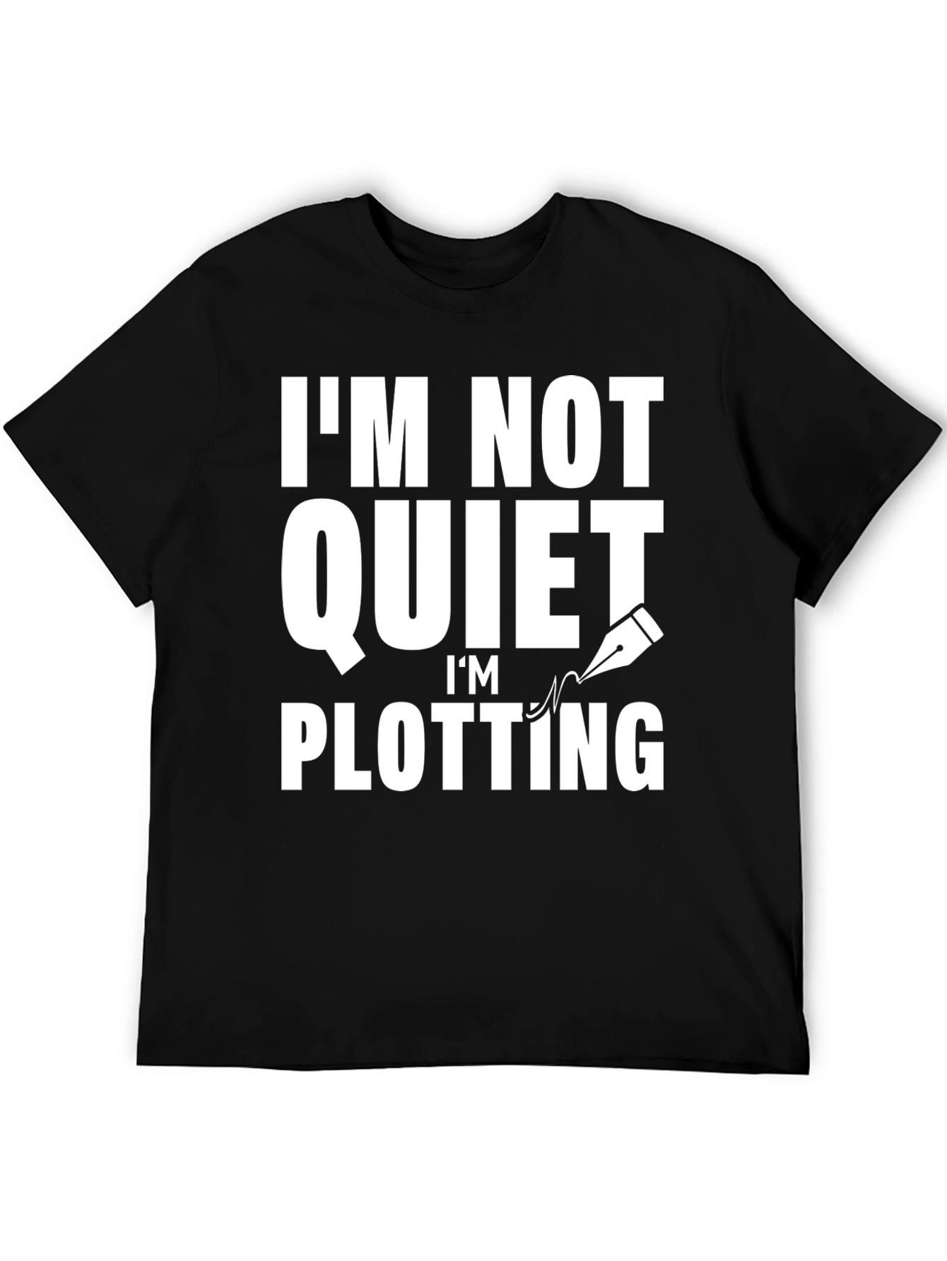 Black Plotting Graphic Tee - Funny Sarcastic Novelty Shirt view 5