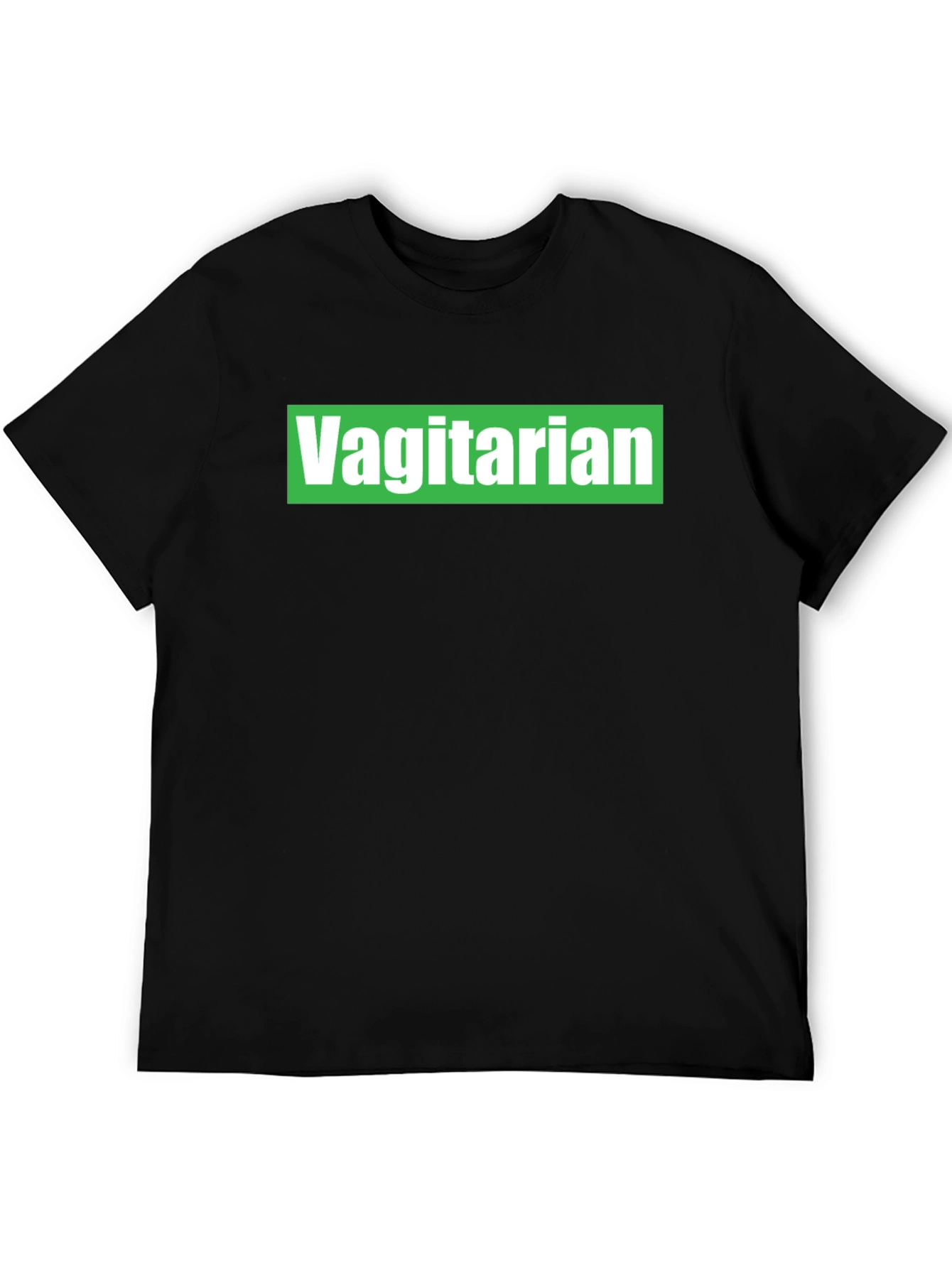 Black Vagitarian T-Shirt - Novelty Graphic Tee view 5