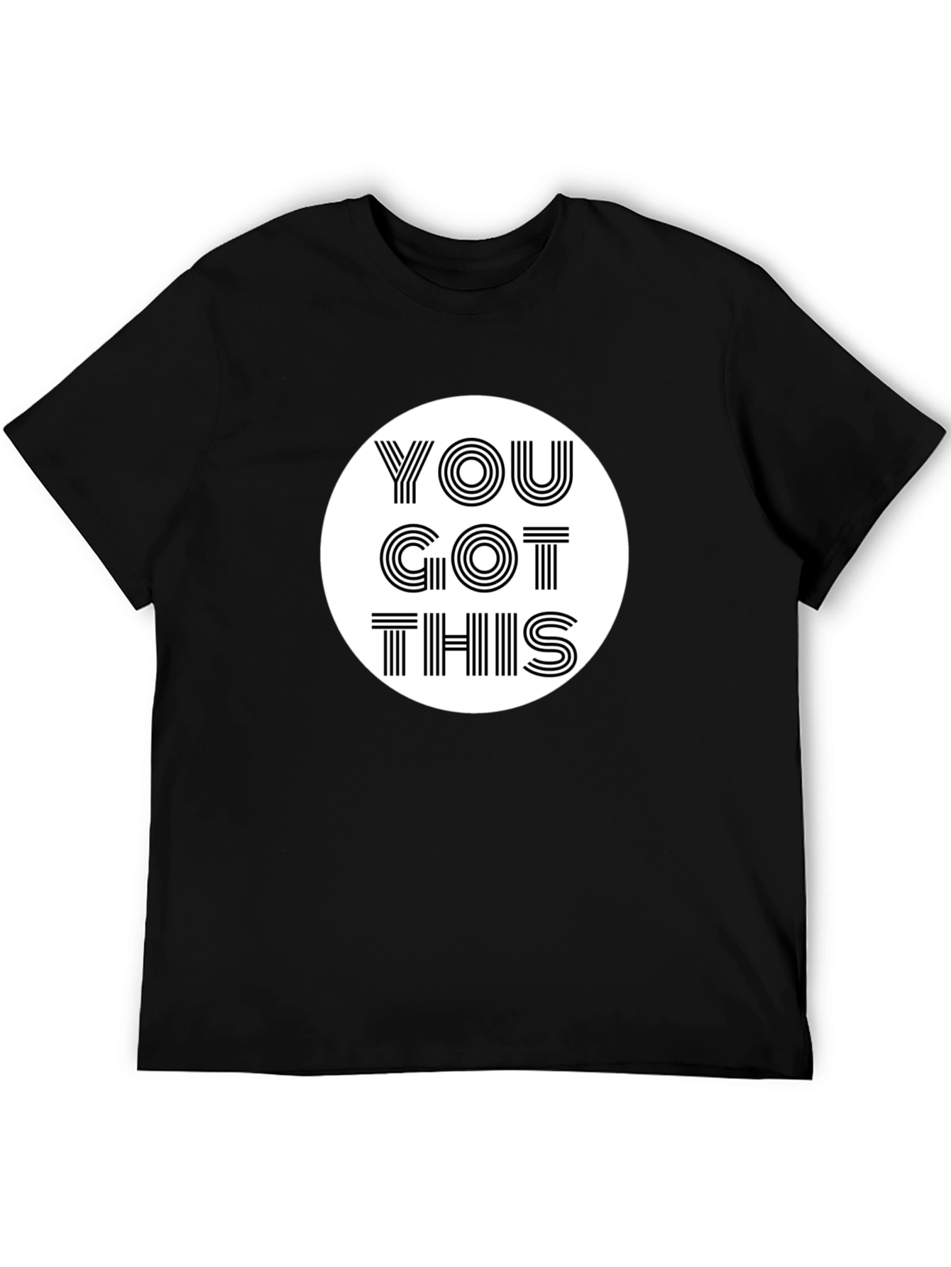 Black Motivational T-Shirt - You Got This - Black view 5