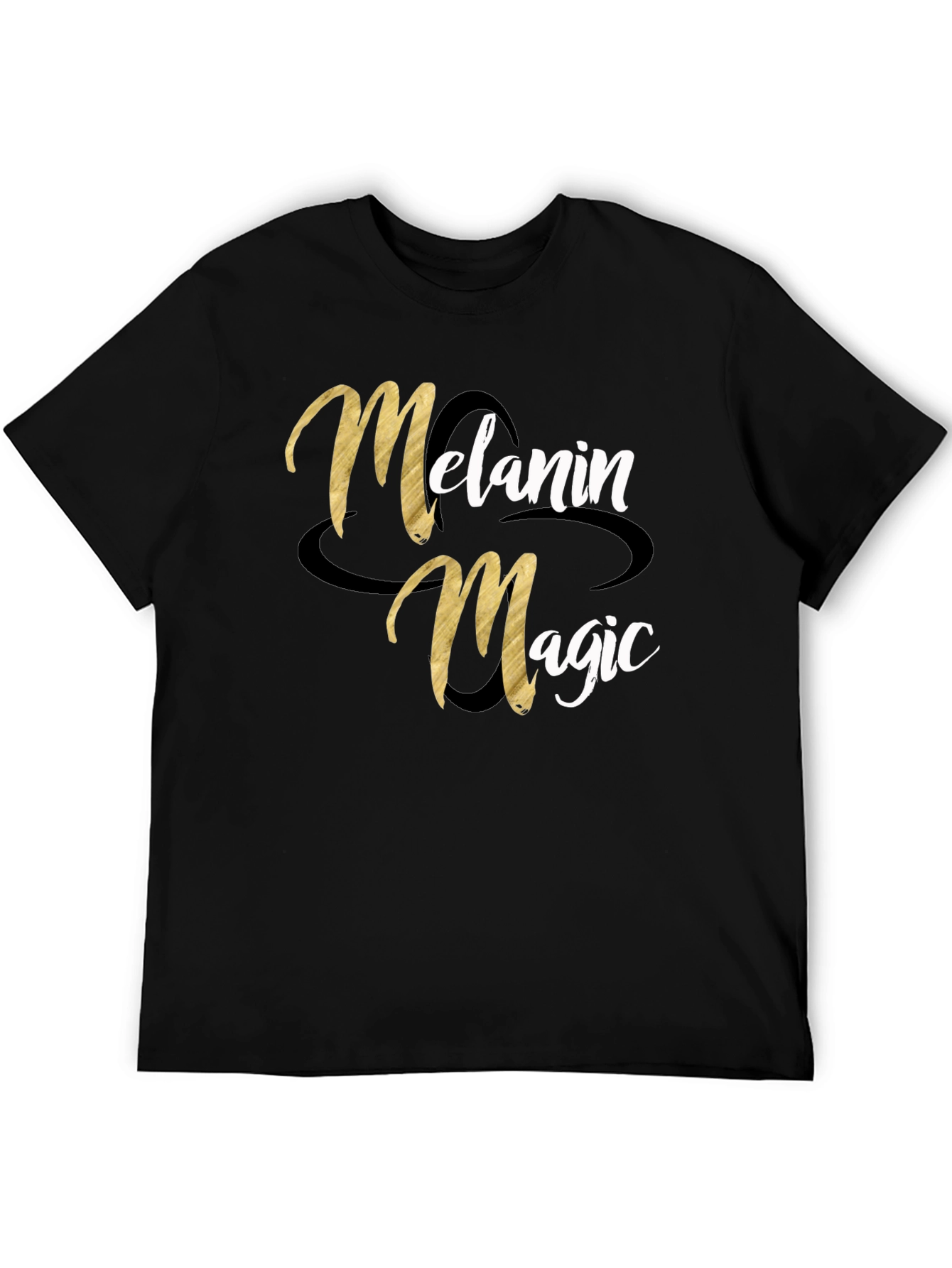 Black Melanin Magic Graphic Tee - Stylish Black T-Shirt view 5