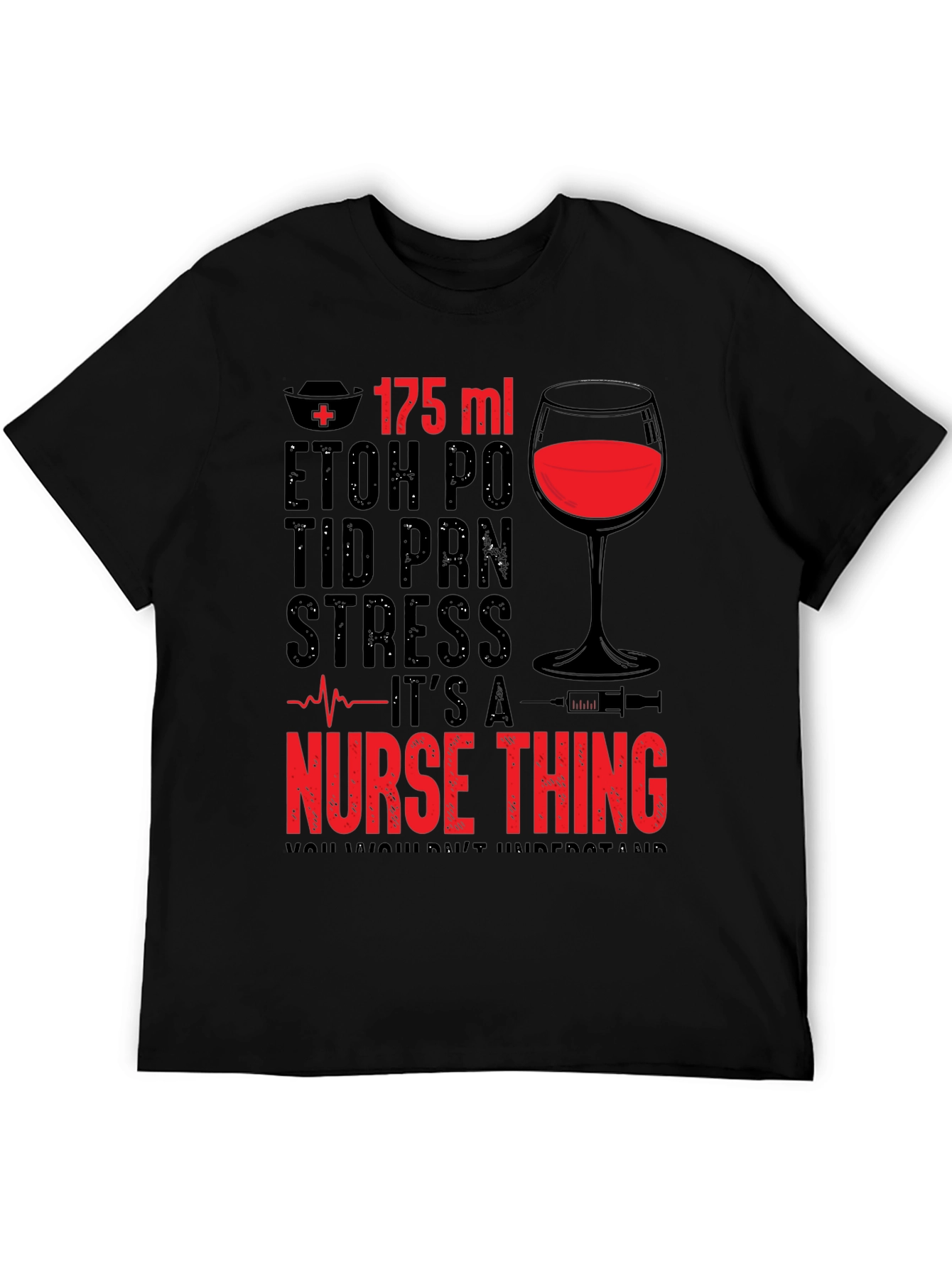 Black Nurse Thing Graphic T-Shirt view 5